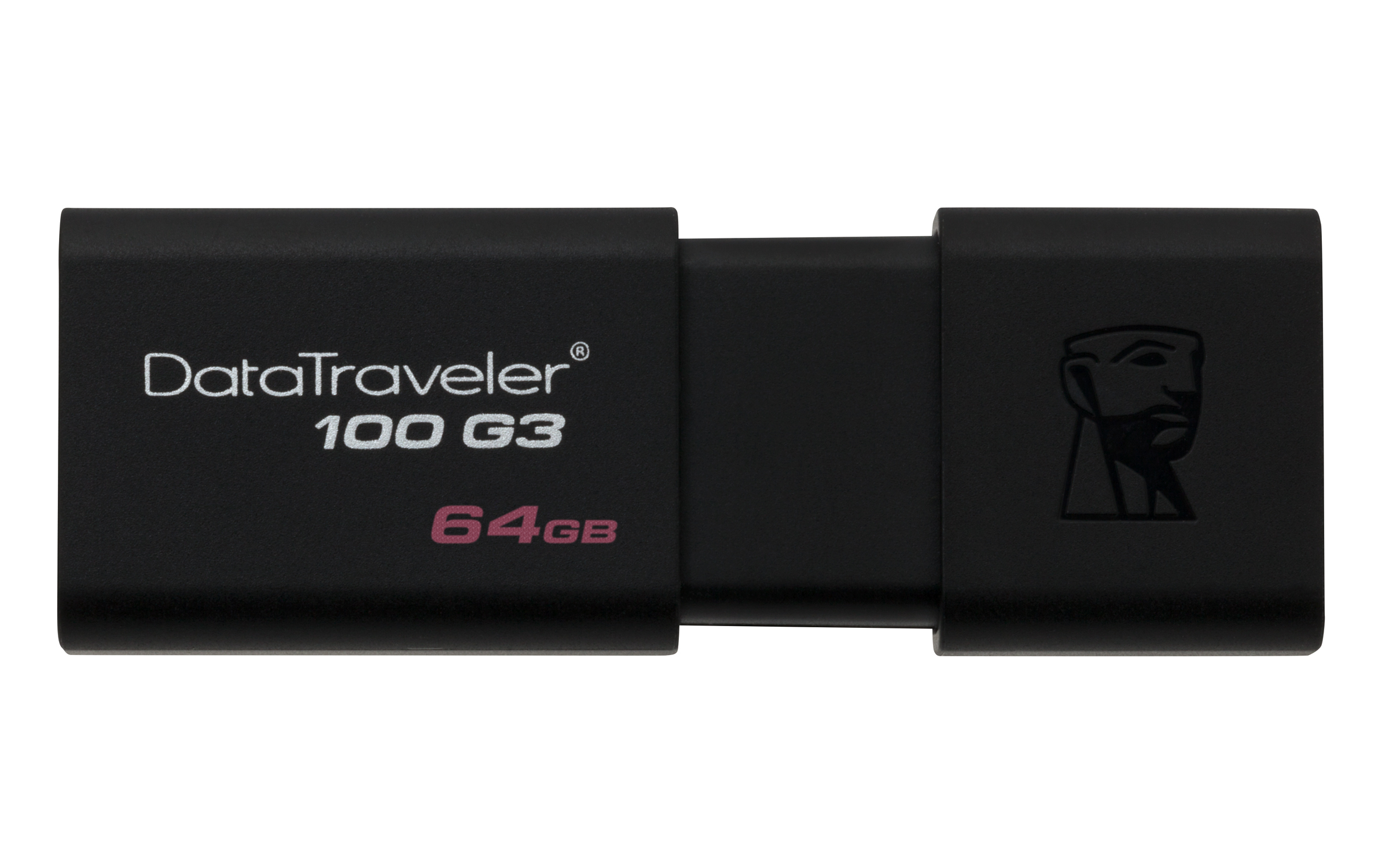 Kingston DataTraveler 100 G3, 64 GB, USB Typ-A, 3.2 Gen 1 (3.1 Gen 1), 40 MB/s, Dia, Schwarz