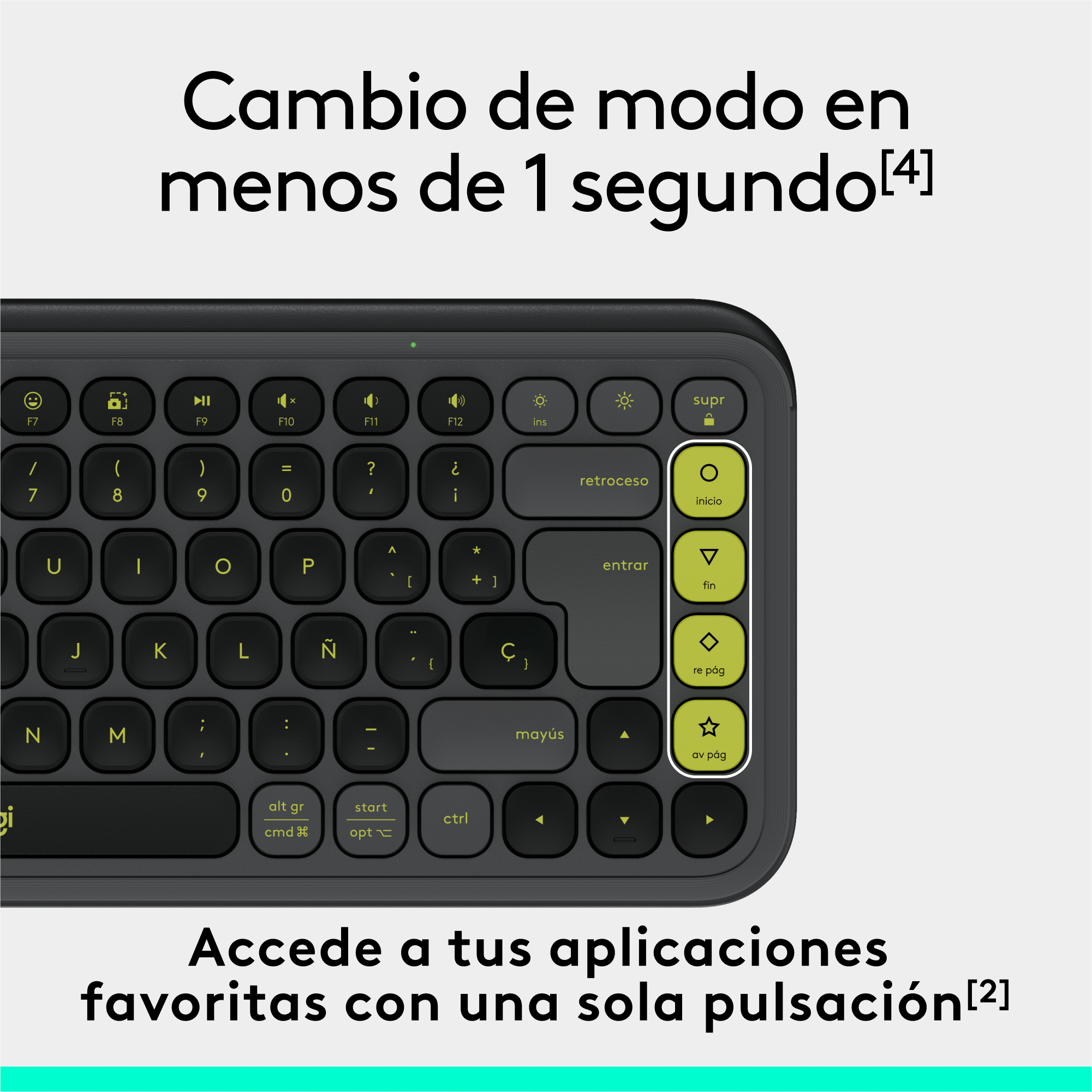 Logitech POP Icon Keys - Tastatur - kabellos