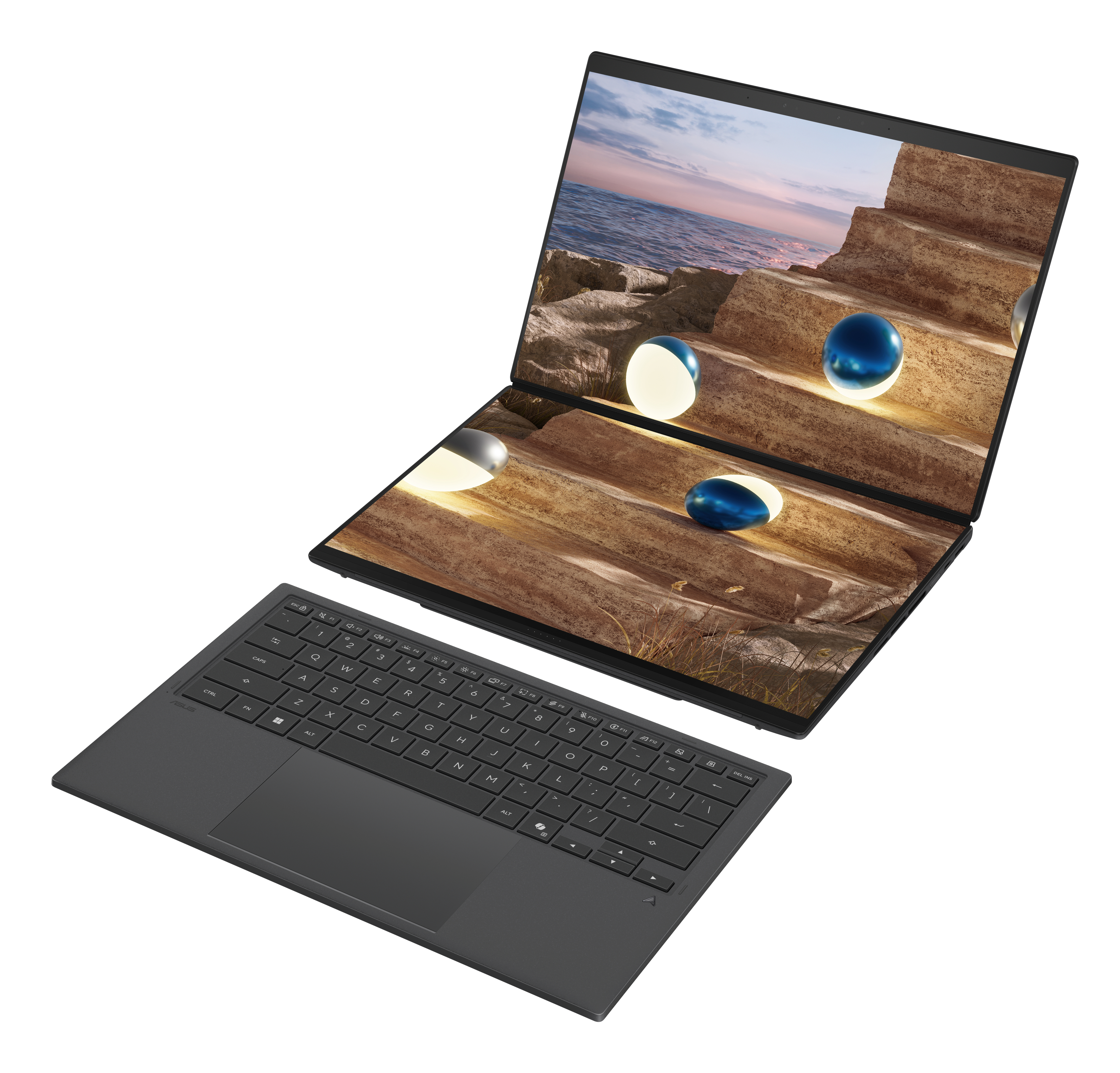 ASUS Zenbook Duo UX8407AA-SN469X, 14" WQXGA+ Touch (2x), Core Ultra 9 386H, 32GB, 1TB SSD, Win11 Pro
