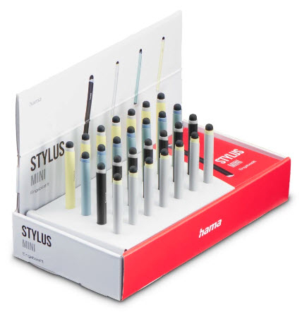 Hama Mini, Tablet, Jede Marke, Dunkelblau, Hellblau, Silber, Gelb, Kapazitiv, Schwarz, Kunststoff