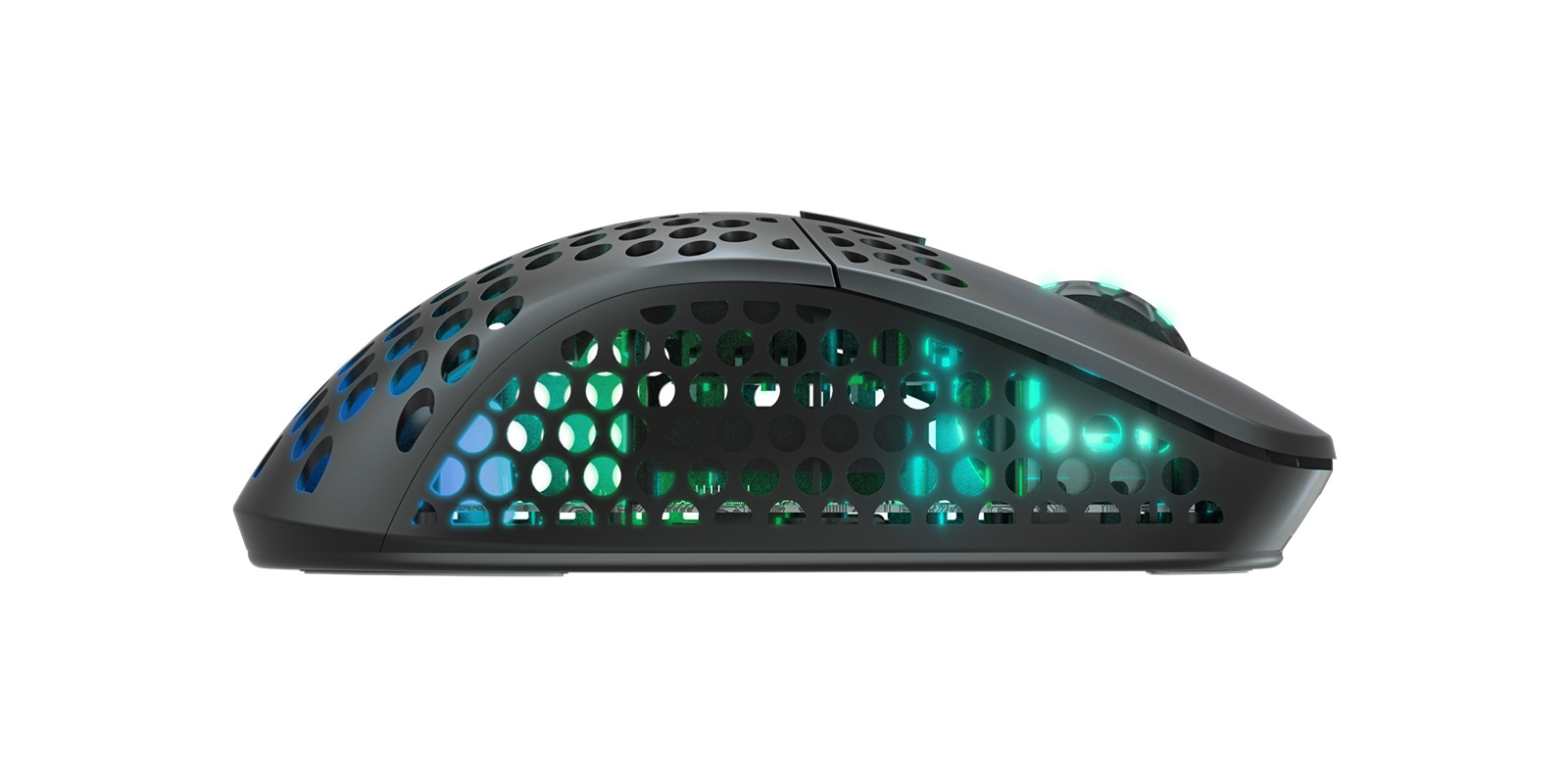 Cherry Xtrfy M4 RGB - Maus - ergonomisch - optisch - kabellos - 2.4 GHz - kabelloser Empfänger (USB)