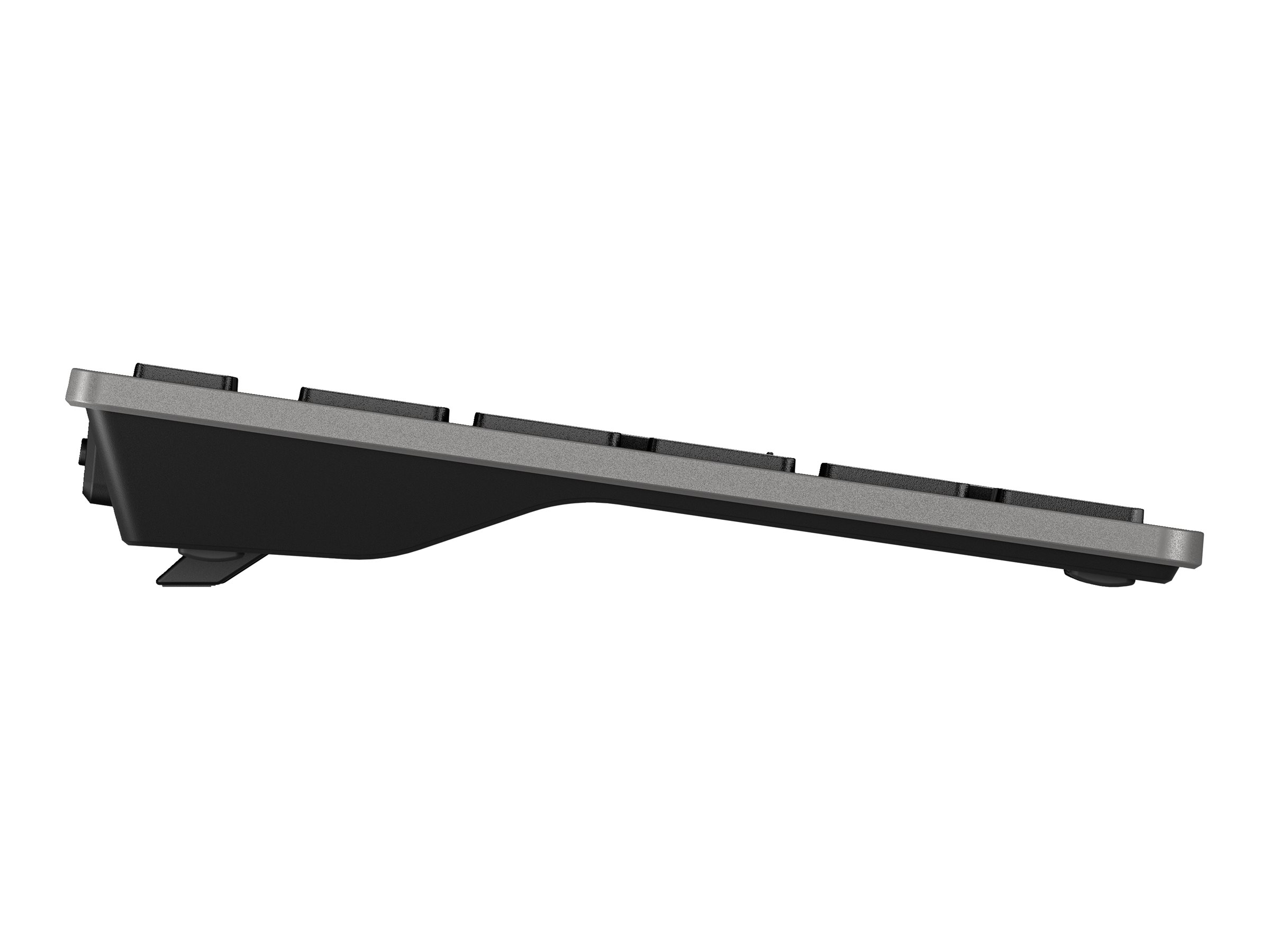 HP 725 Multi-Device Rechargeable Wireless Keyboard, Nightfall Black, grau/schwarz, USB/Bluetooth, DE