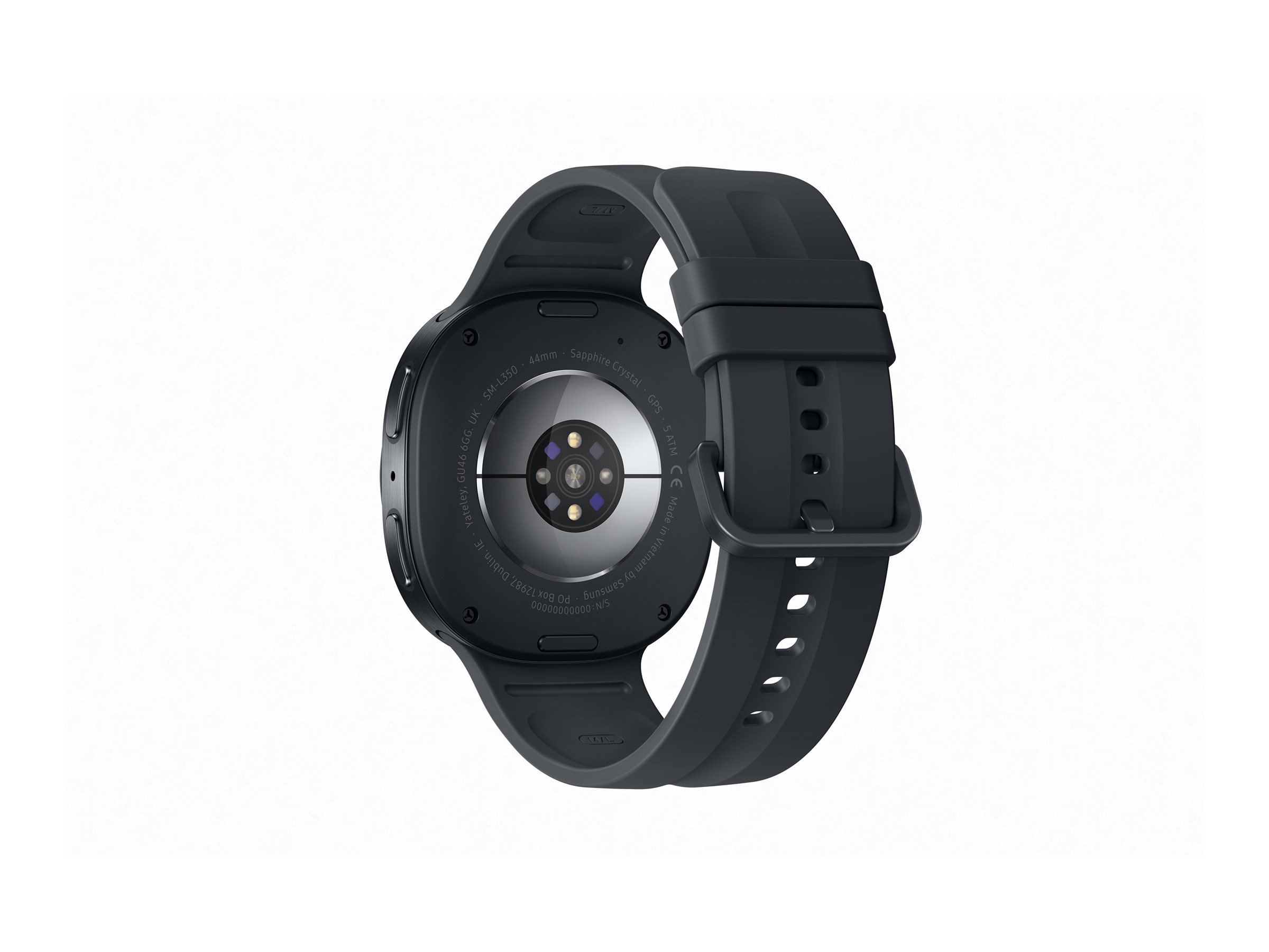 Samsung Galaxy Watch9 - 44 mm - Carbon-Schwarz - intelligente Uhr mit Sportband - schwarz - Bandgröß