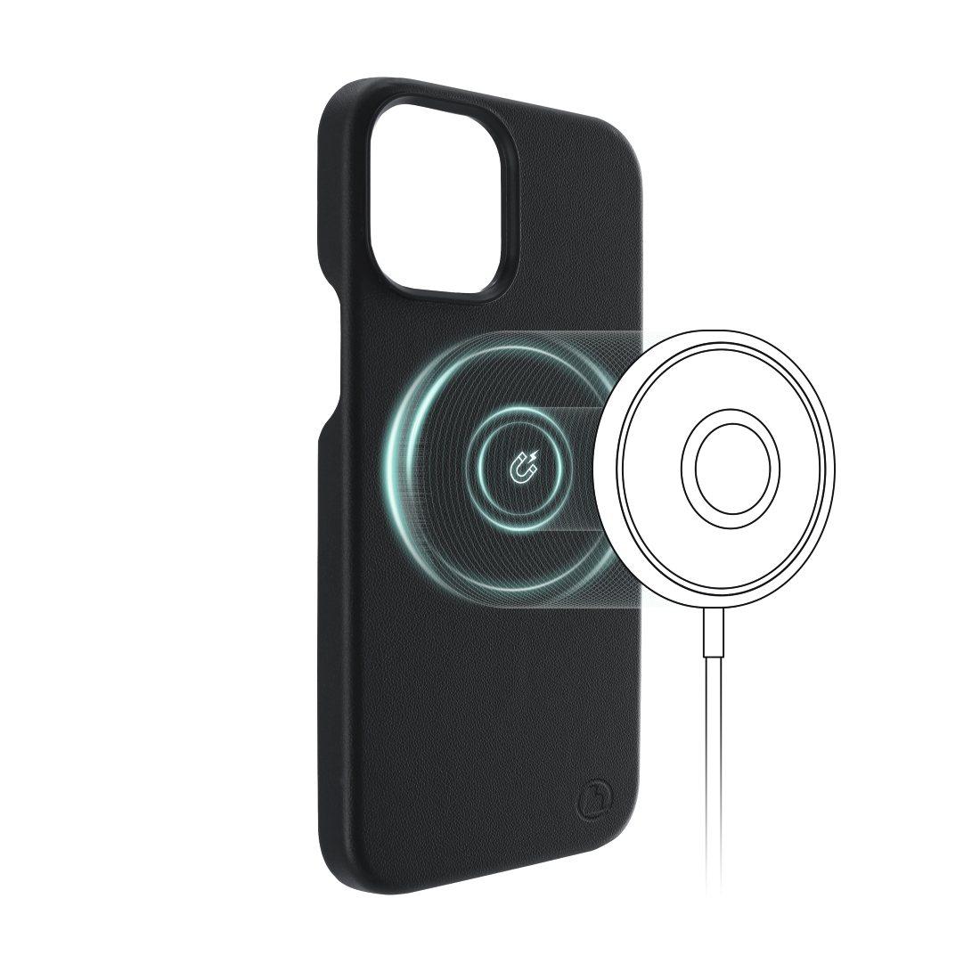 Hama MagCase Finest Sense, Cover, Apple, iPhone 12 Pro Max, 17 cm (6.7"), Schwarz
