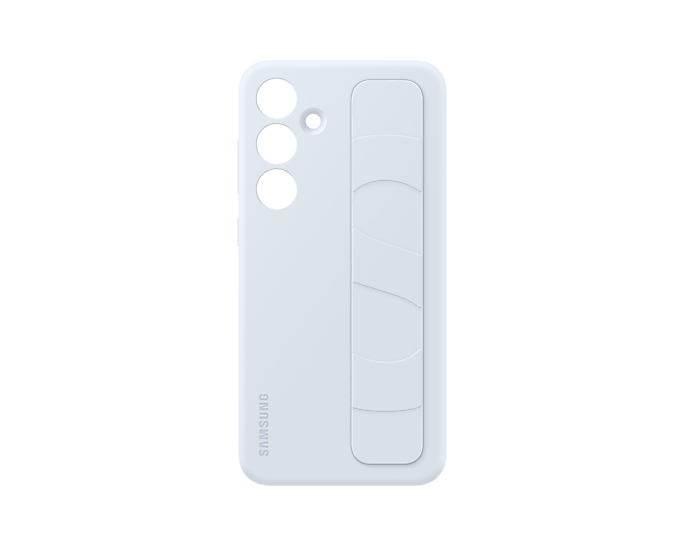Samsung Standing Grip Case S24+ Light Blue+ Mobeen Glas