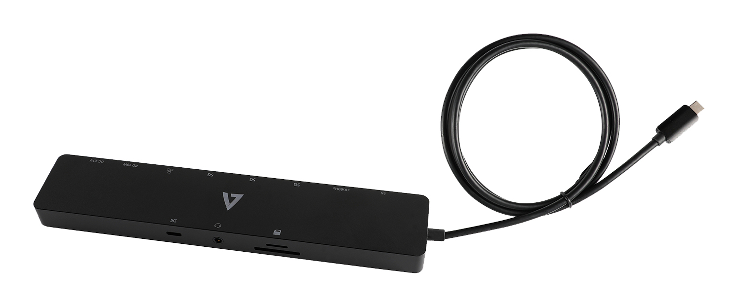 V7 DOCKUCPT2D - Dockingstation - für Notebook, Smartphone, Tablet