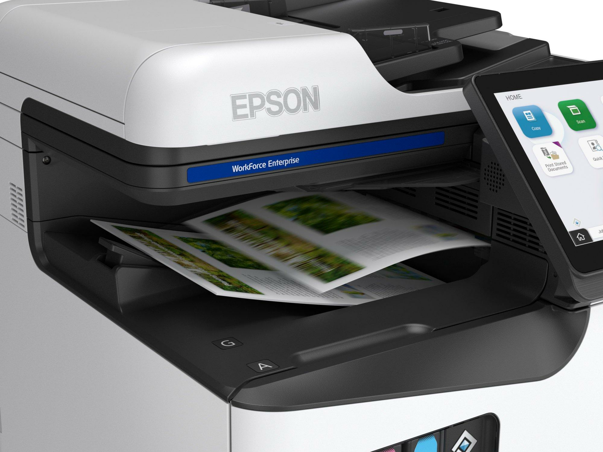 Epson WorkForce Enterprise AM-C550, Tintenstrahl, Farbdruck, 600 x 1200 DPI, A4, Direktdruck, Weiß