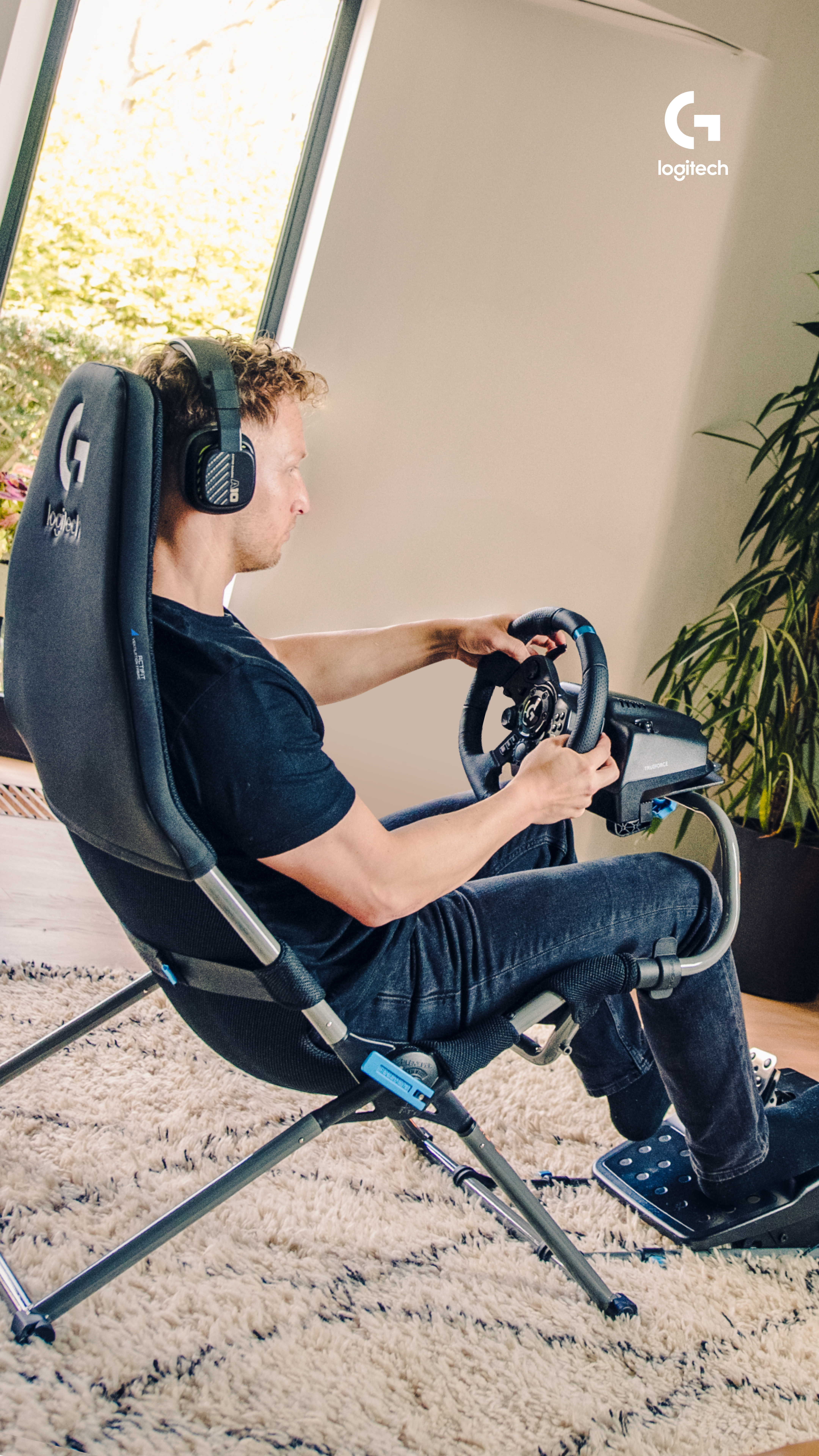 Logitech Playseat Challenge X - Logitech G Edition, Konsolen-Gamingstuhl, 163 kg, Rennen, PC, PlaySt