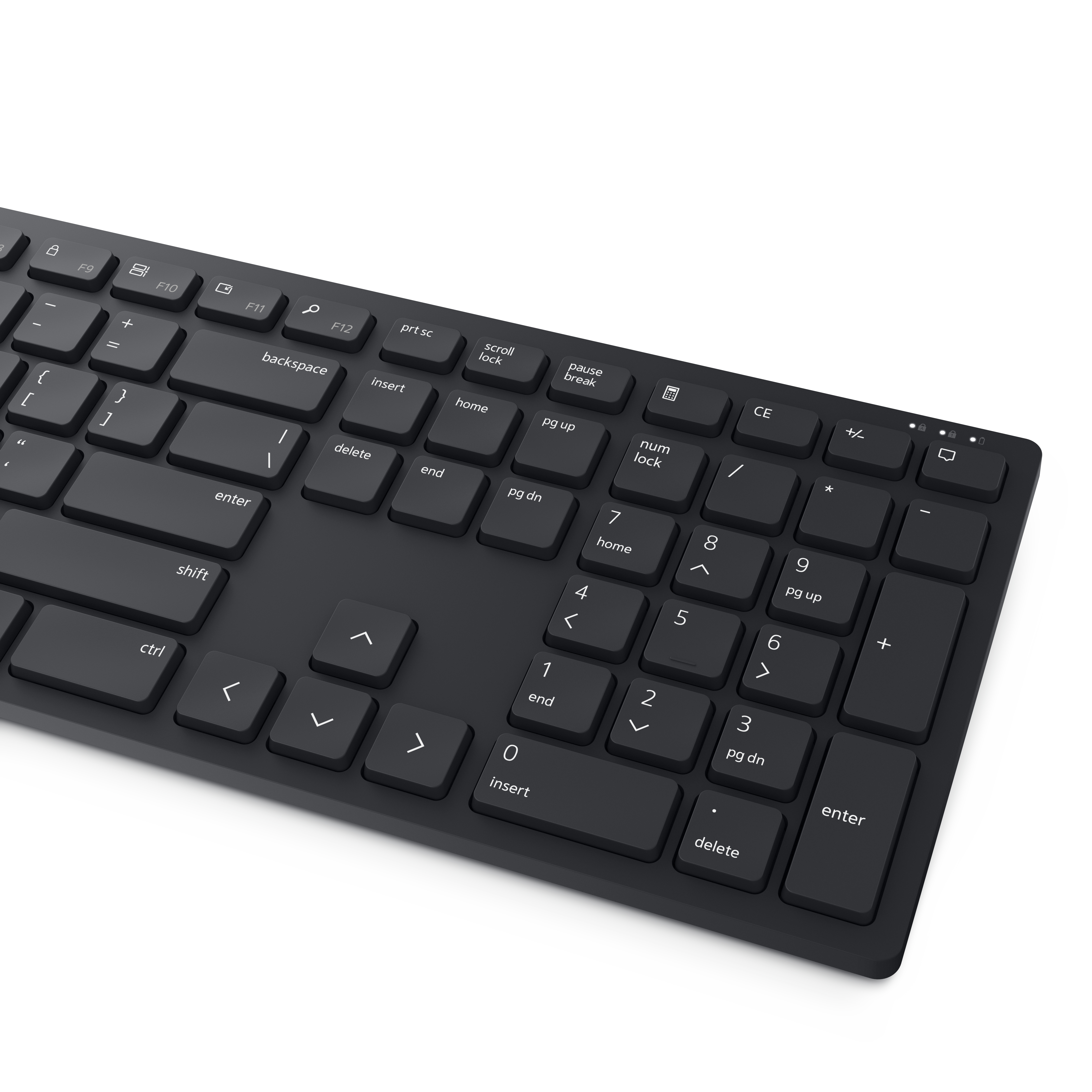 Dell KM5221W Pro Wireless Keyboard and Mouse, schwarz, USB, DE