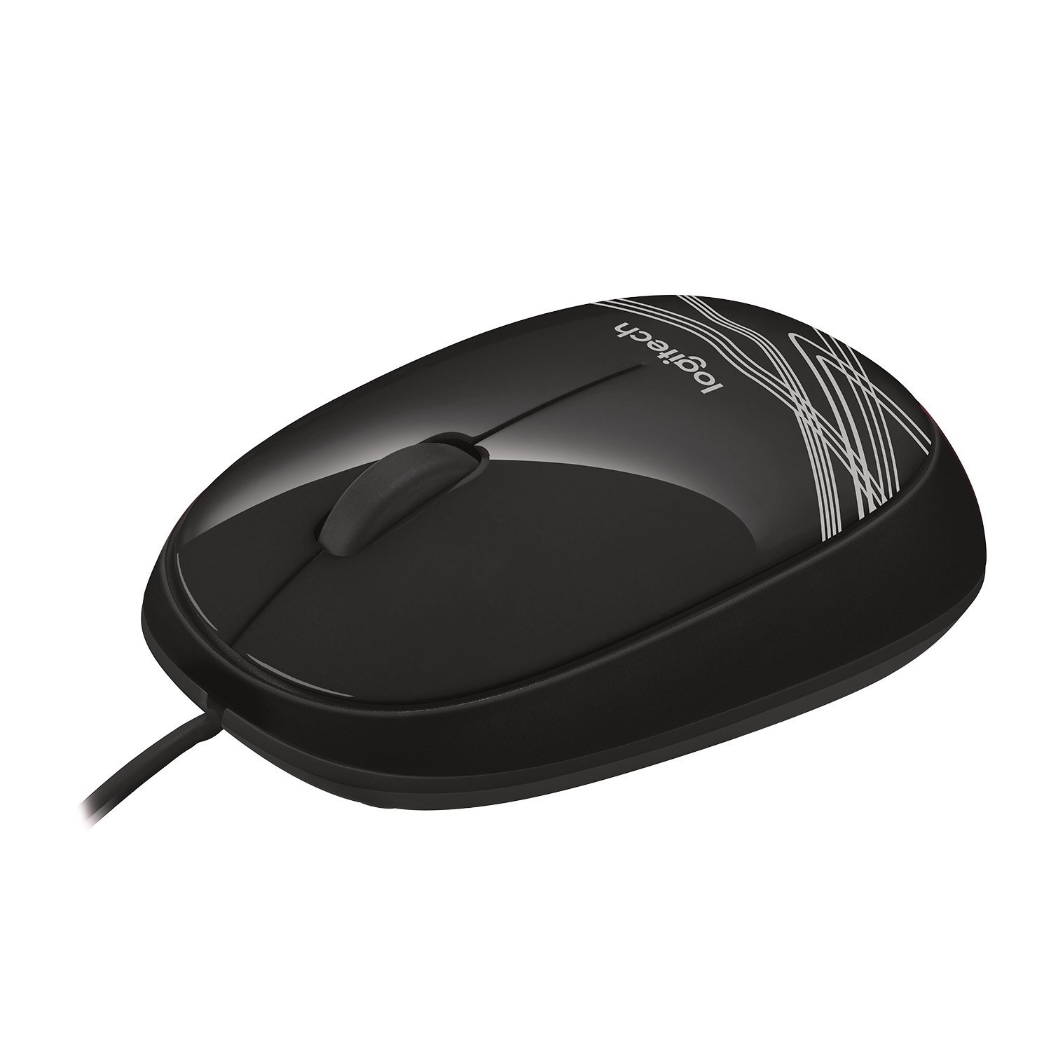 Logitech Mouse M105, Beidhändig, Optisch, USB Typ-A, 1000 DPI, Schwarz