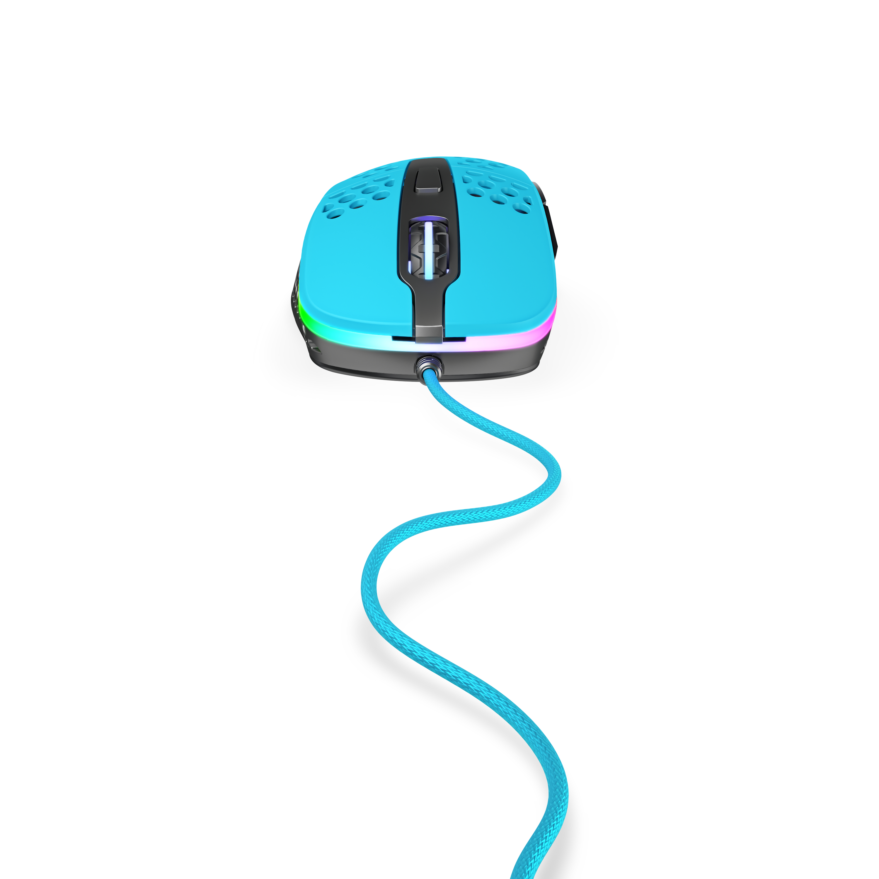 Cherry XTRFY M4 RGB, rechts, Optisch, USB Typ-A, 16000 DPI, Schwarz, Blau