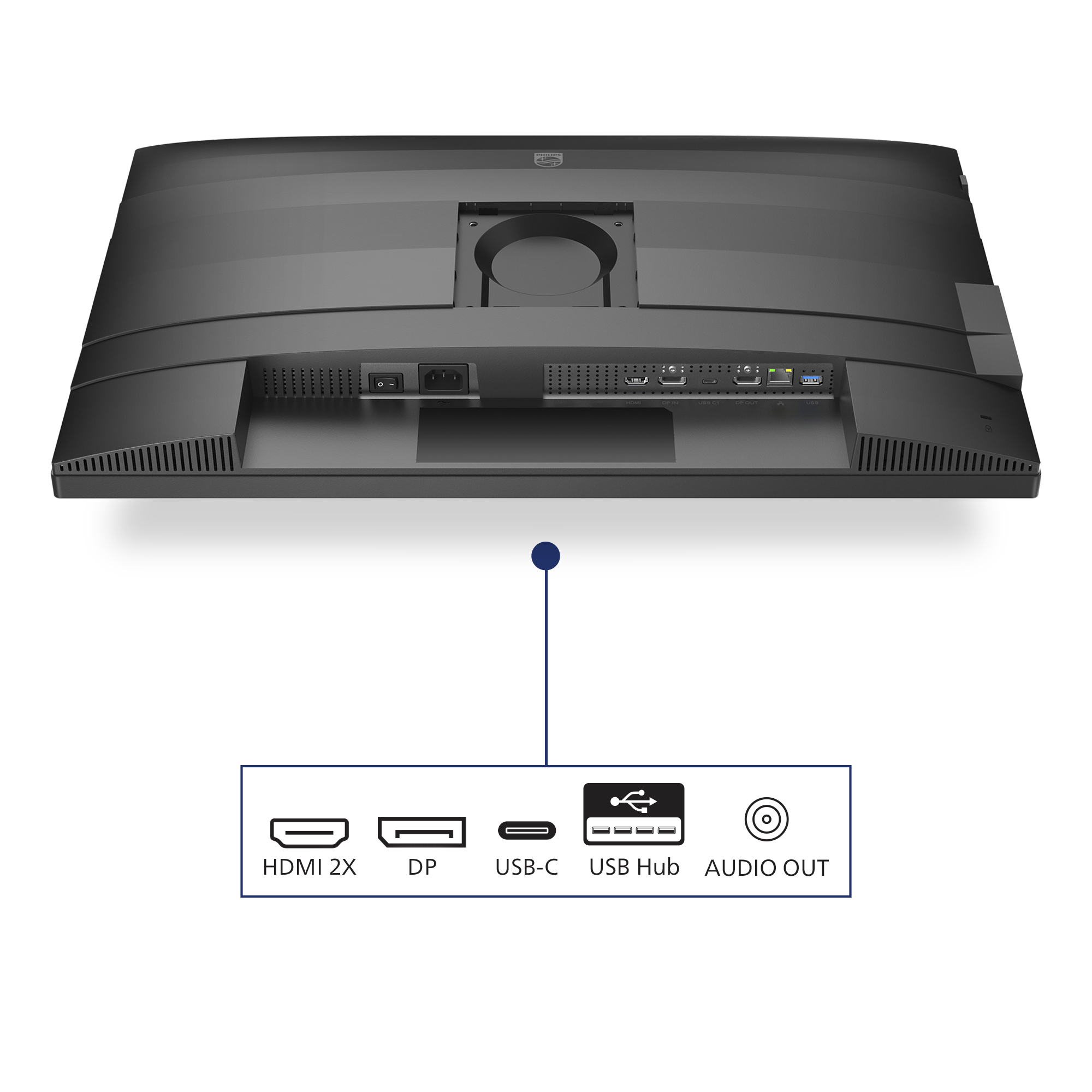 Philips 4000 Series 27B2U4601 Monitor 68.6cm (27") WQHD, IPS, 4ms, HDMI, Displayport, USB-C