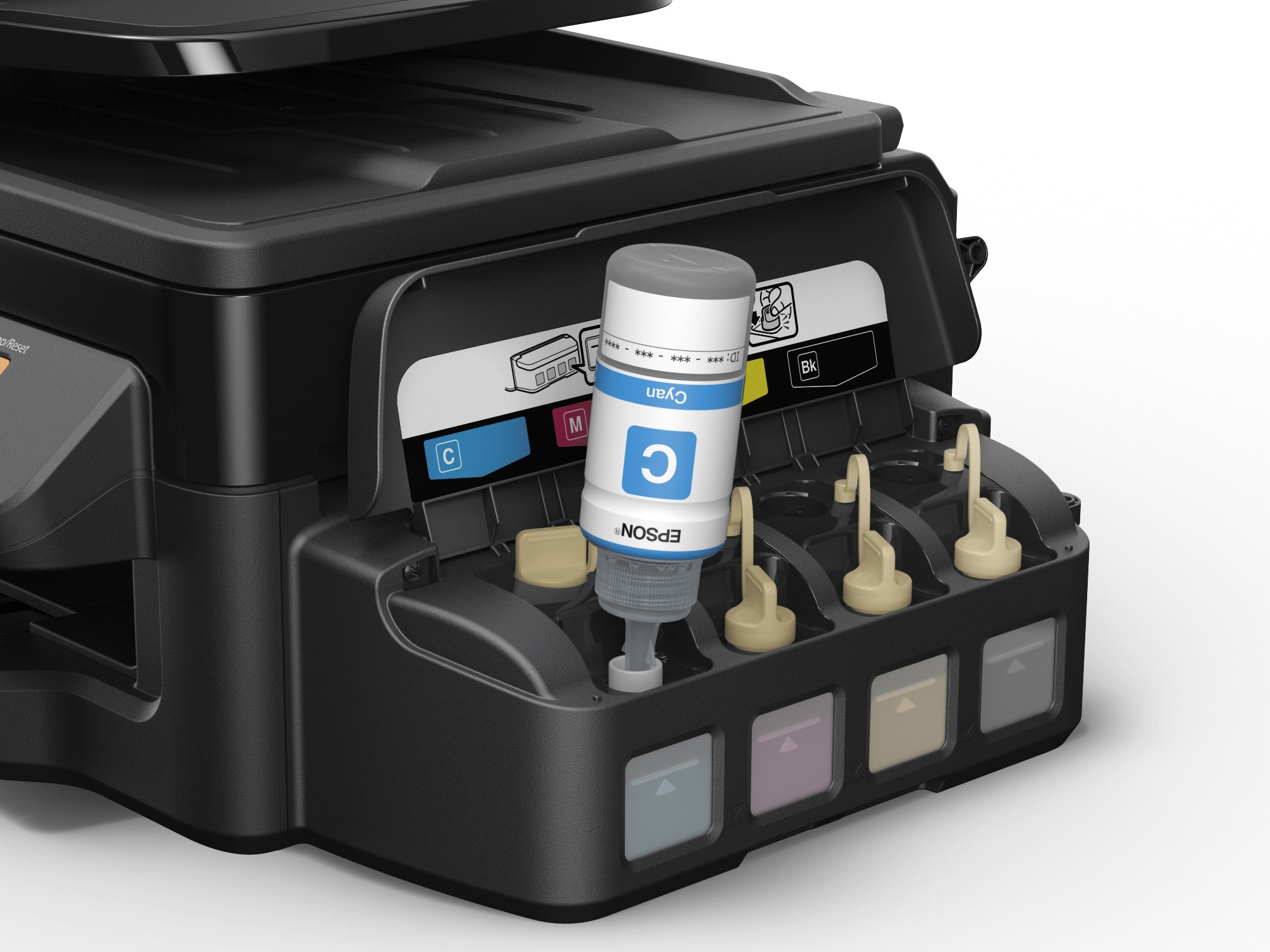 Epson EcoTank ET-4500, Tintenstrahl, Farbdruck, 5760 x 1440 DPI, Farbkopieren, A4, Schwarz