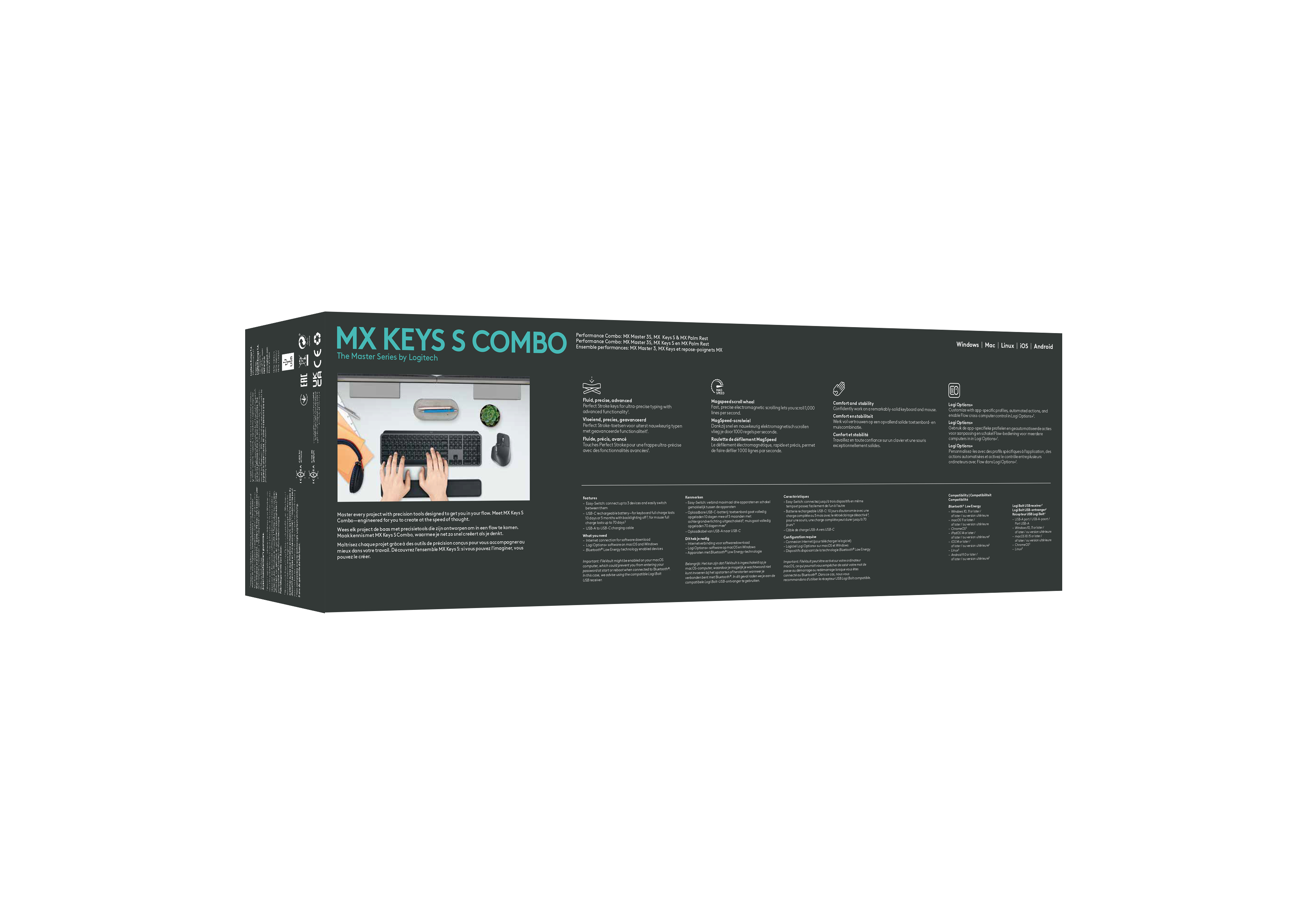 Logitech MX Keys S Combo - Tastatur-und-Maus-Set
