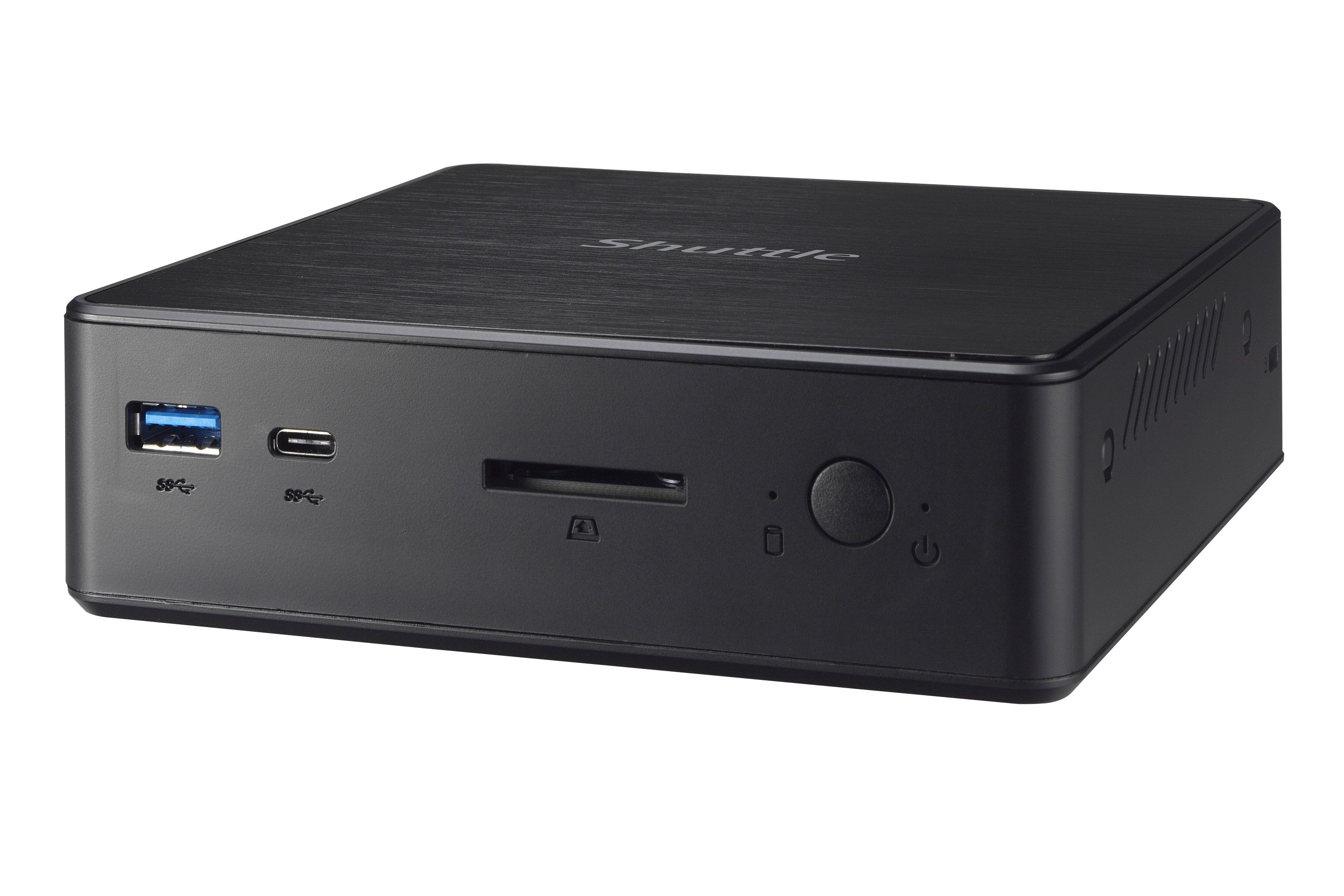 Shuttle Nano PC NC10U , Intel Celeron 4205U, 1x HDMI, 1x DP, 1x 2.5" bay, 1x M.2, 1x LAN, 1x COM, Wi