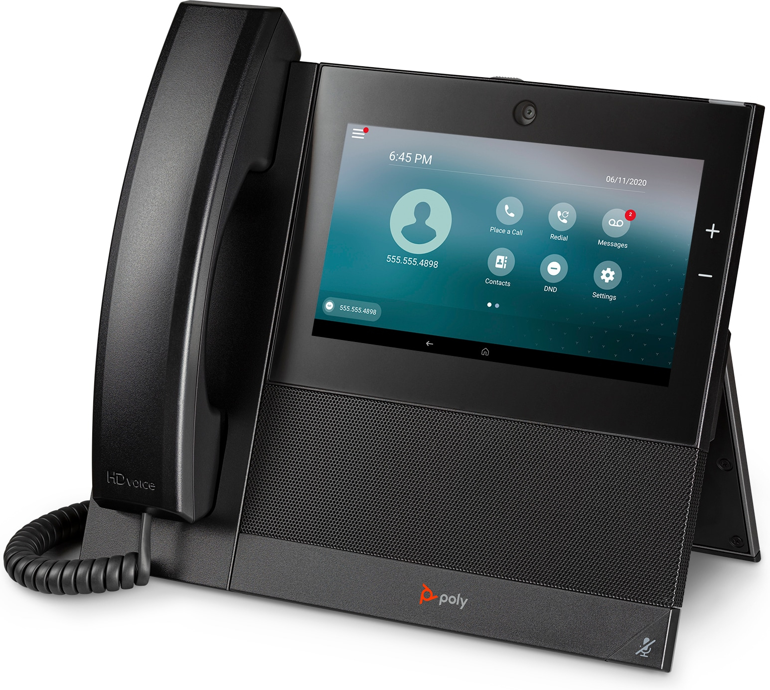 HP POLY CCX 700 Business-Medientelefon mit Open SIP und PoE-fähig, IP-Telefon, Schwarz, Kabelgebunde