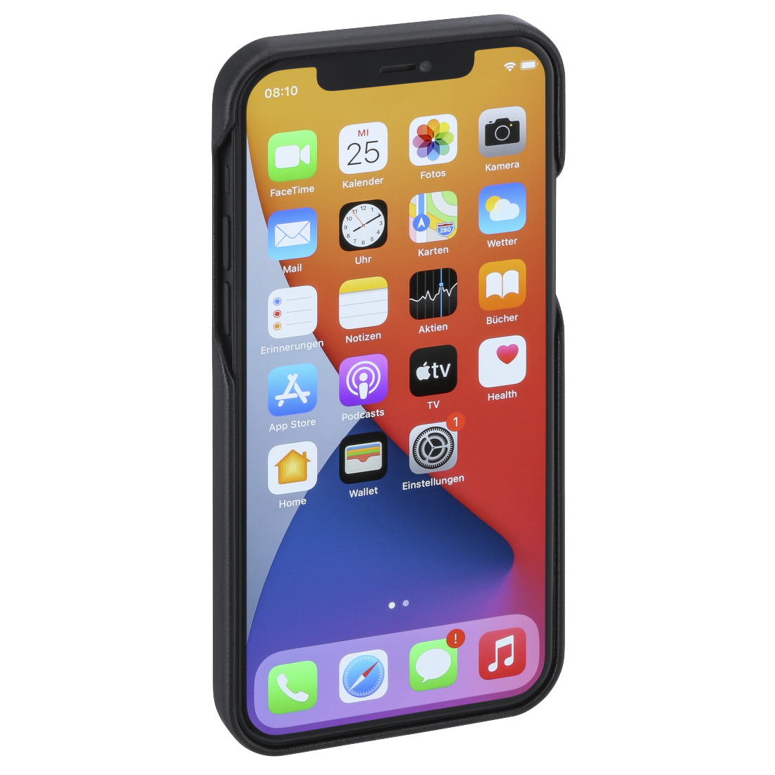 Hama MagCase Finest Sense, Cover, Apple, iPhone 12 mini, 13,7 cm (5.4"), Schwarz