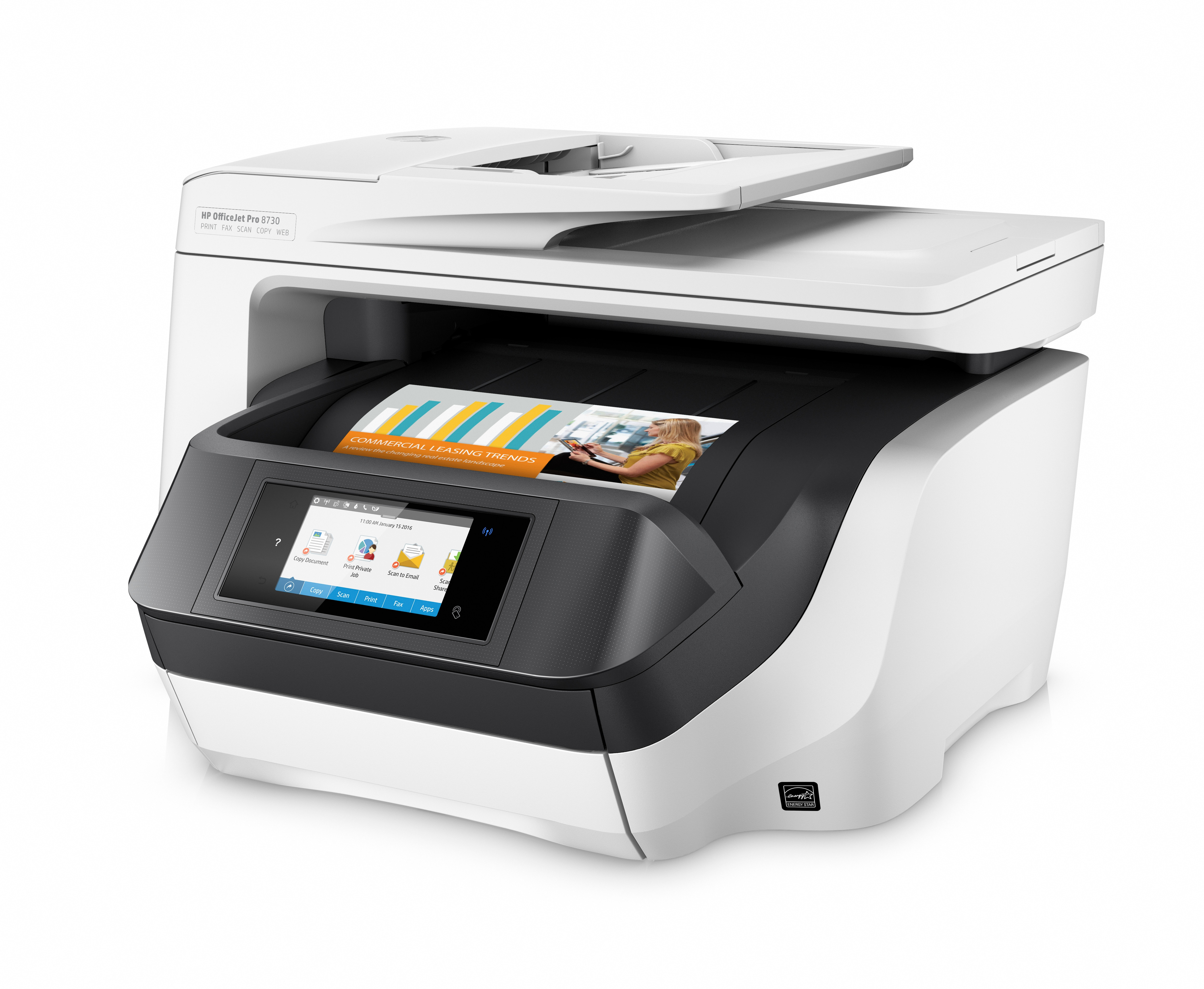 HP Officejet Pro 8730 All-in-One - Multifunktionsdrucker - Farbe - Tintenstrahl - Legal (216 x 356 m