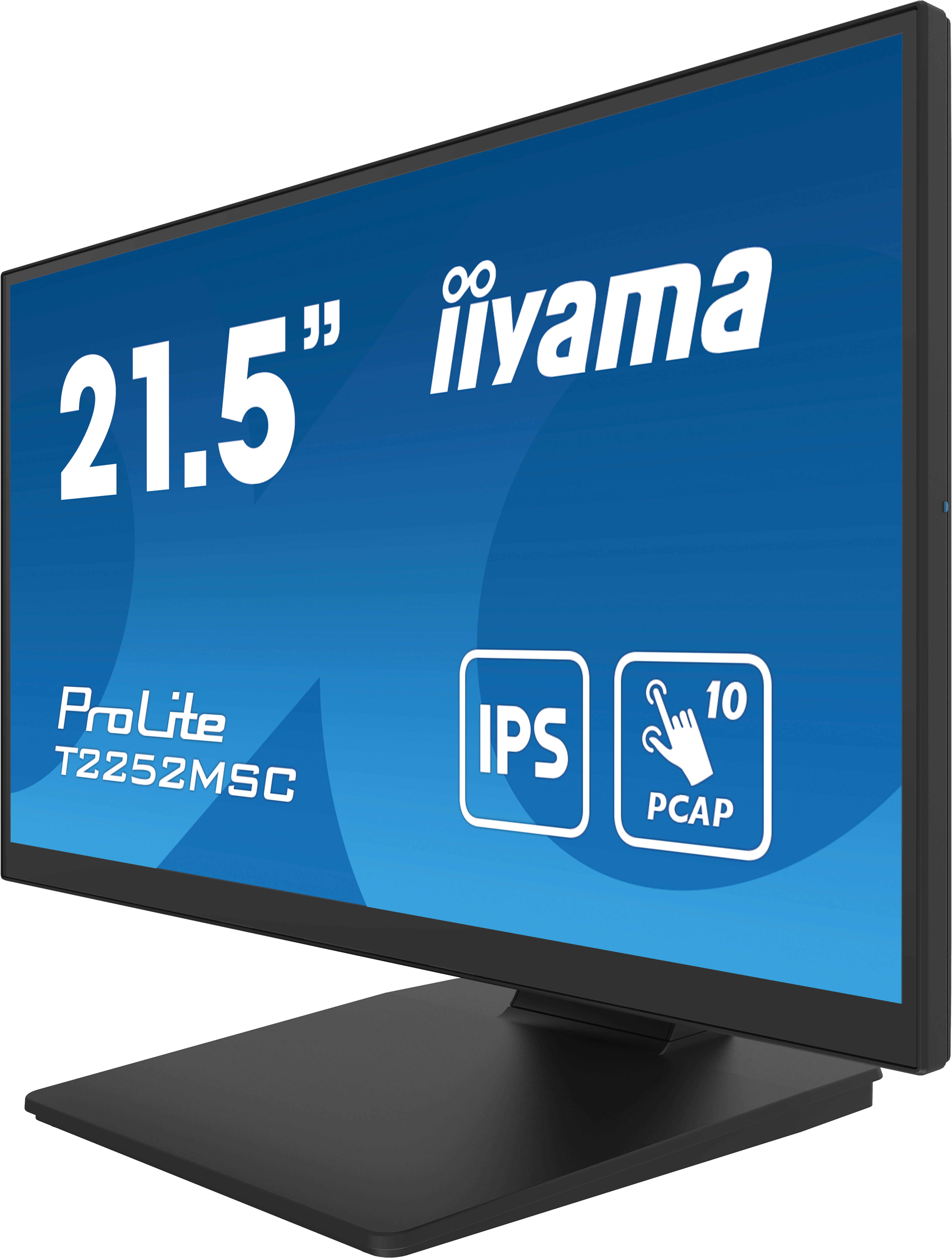 iiyama ProLite T2252MSC-B2 Touch-Monitor 54.5cm (21.45") Full HD, IPS, 5ms, HDMI, Displayport, USB