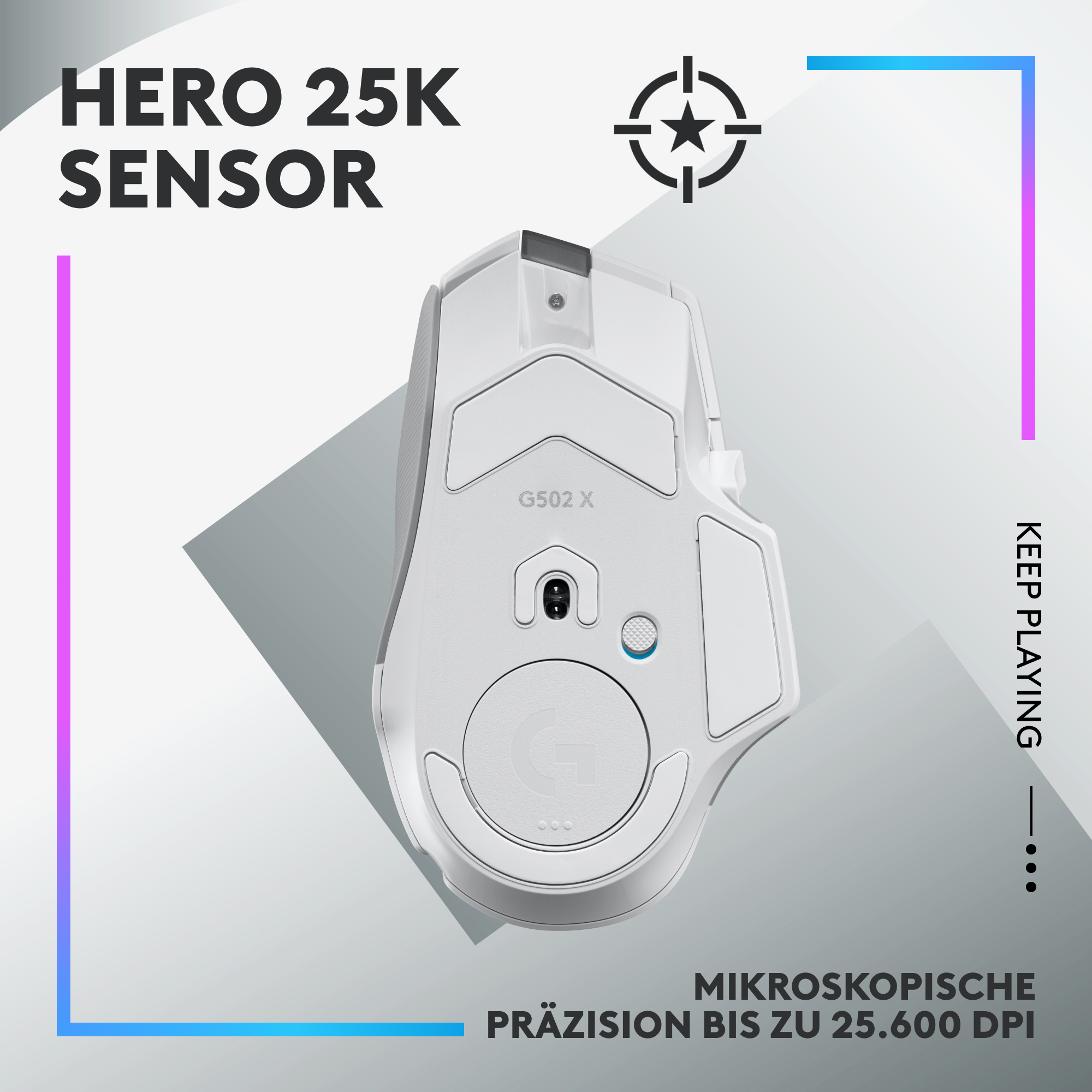 Logitech G G502 X PLUS - Maus - optisch - 11 Tasten