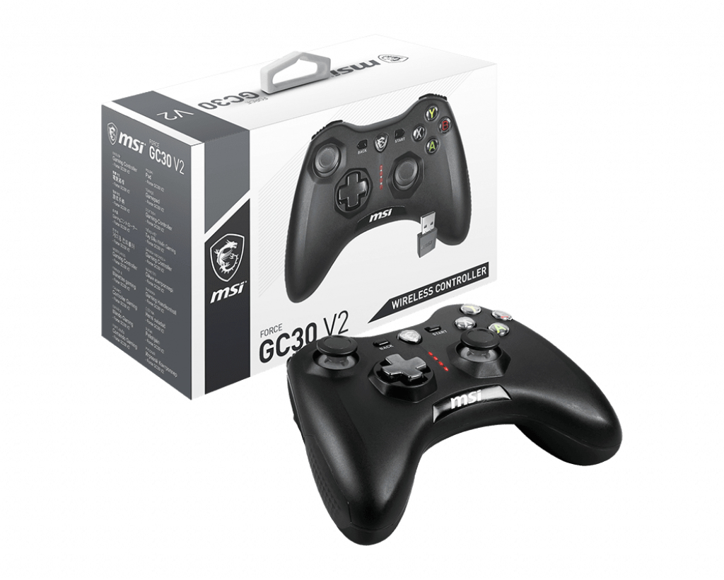 MSI Force GC30 V2 - Game Pad - kabellos, kabelgebunden