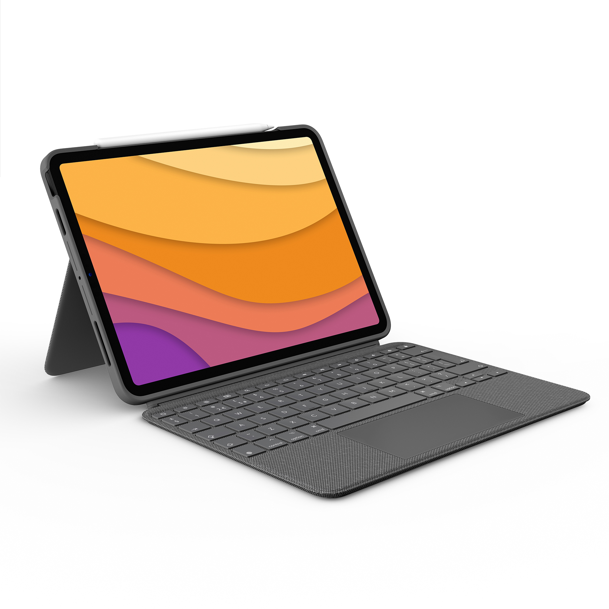Logitech Combo Touch, KeyboardDock für Apple iPad Air 4/Air 5 10.9" grau, DE