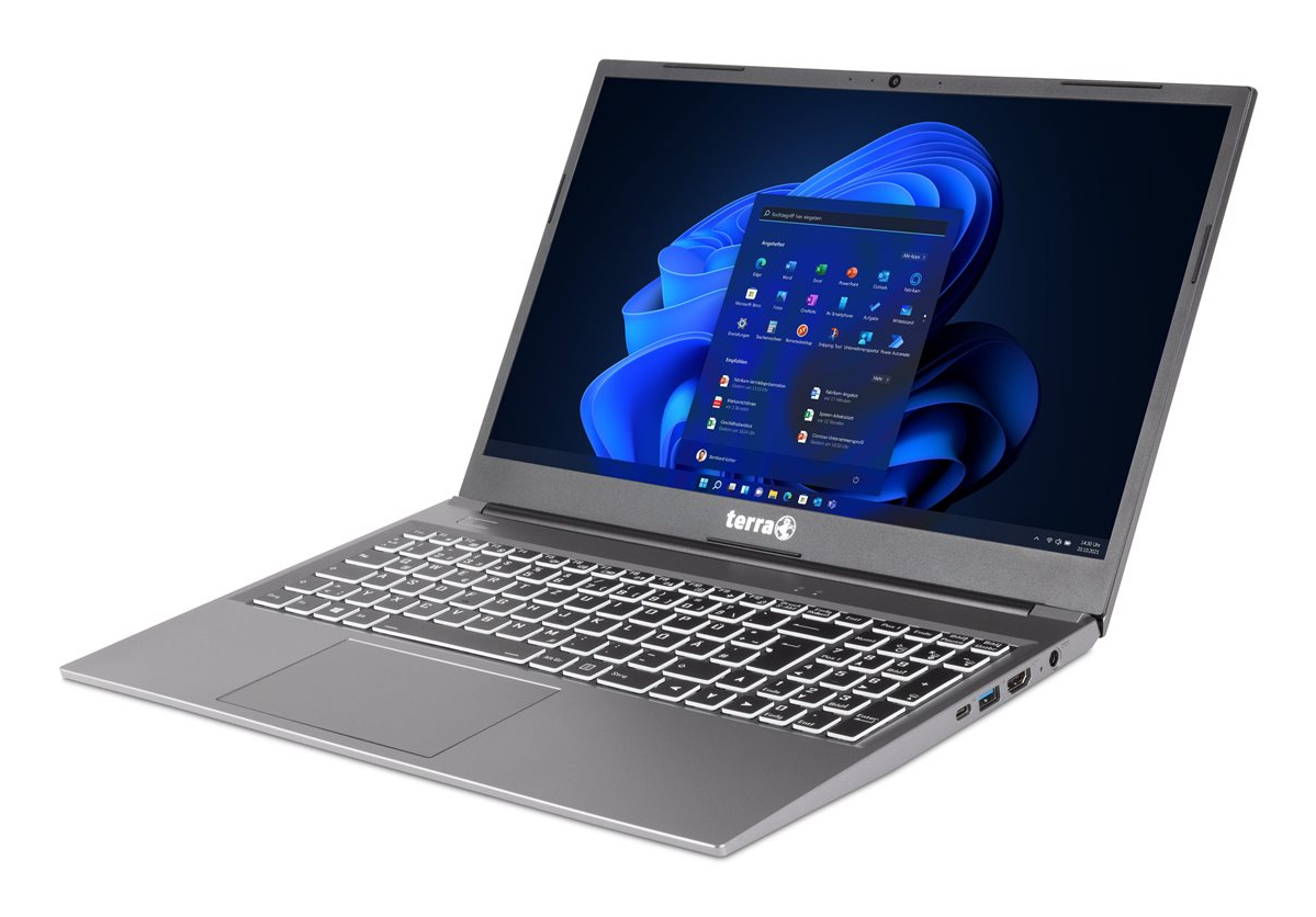 TERRA Mobile 1517R - Intel Core i7 1355U - Win 11 Pro - Intel Iris Xe Grafik - 16 GB RAM - 1 TB SSD 