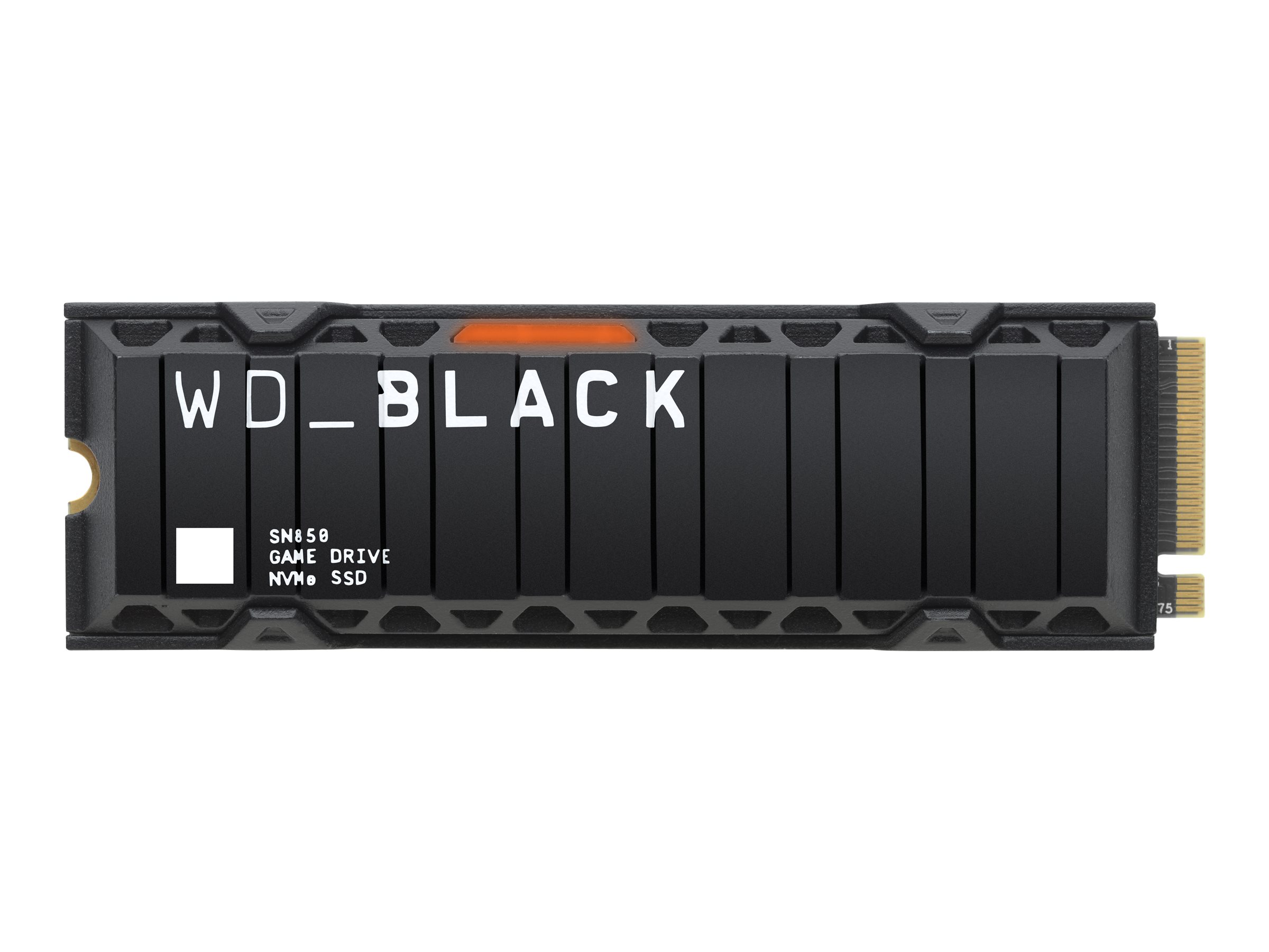 Western Digital WD_BLACK SN850 NVMe SSD 500GB, M.2 2280 / M-Key / PCIe 4.0 x4, Kühlkörper, retail