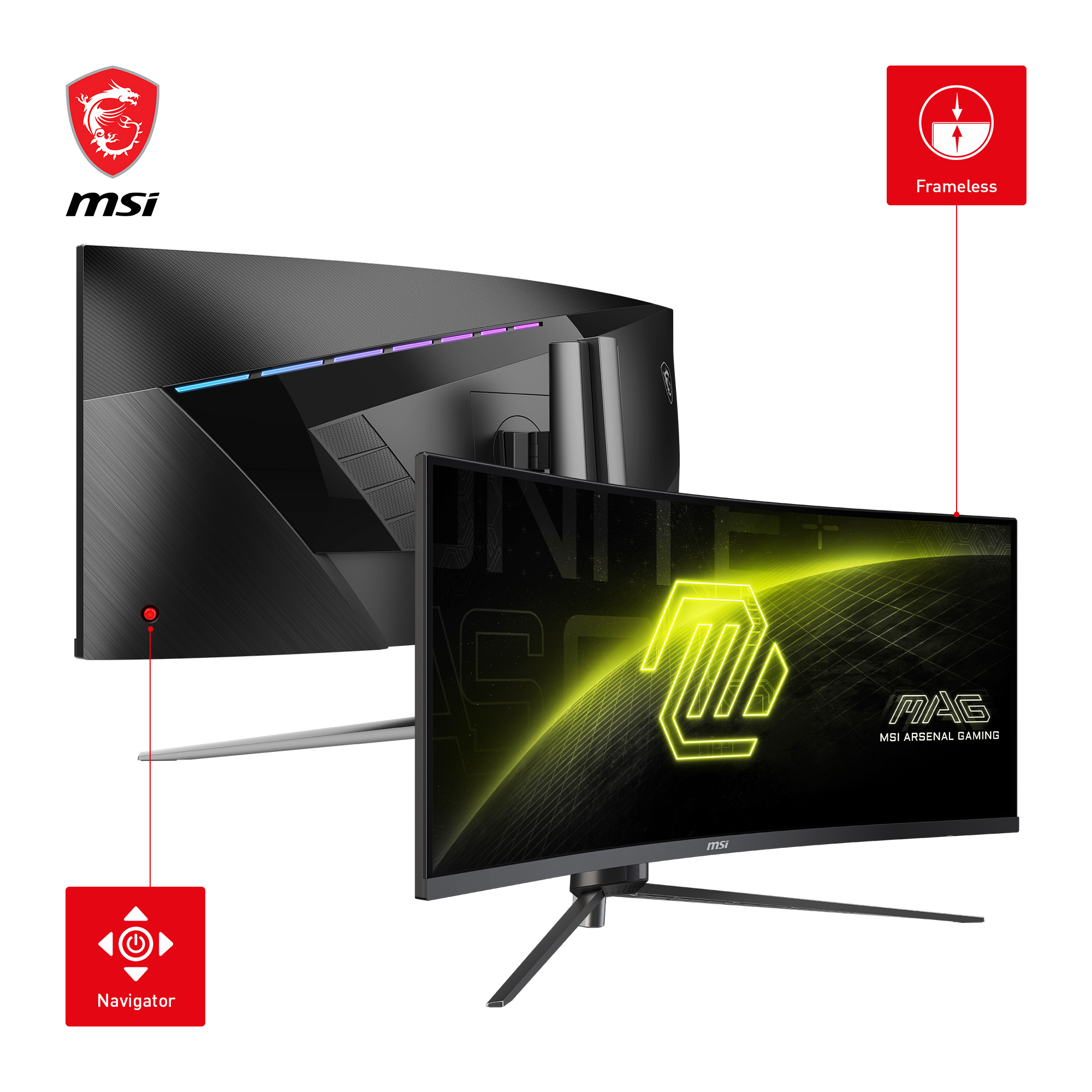 MSI MAG 345CQRDE curved, 34" UWQHD LED, 180Hz, 4ms, HDR, 1000R