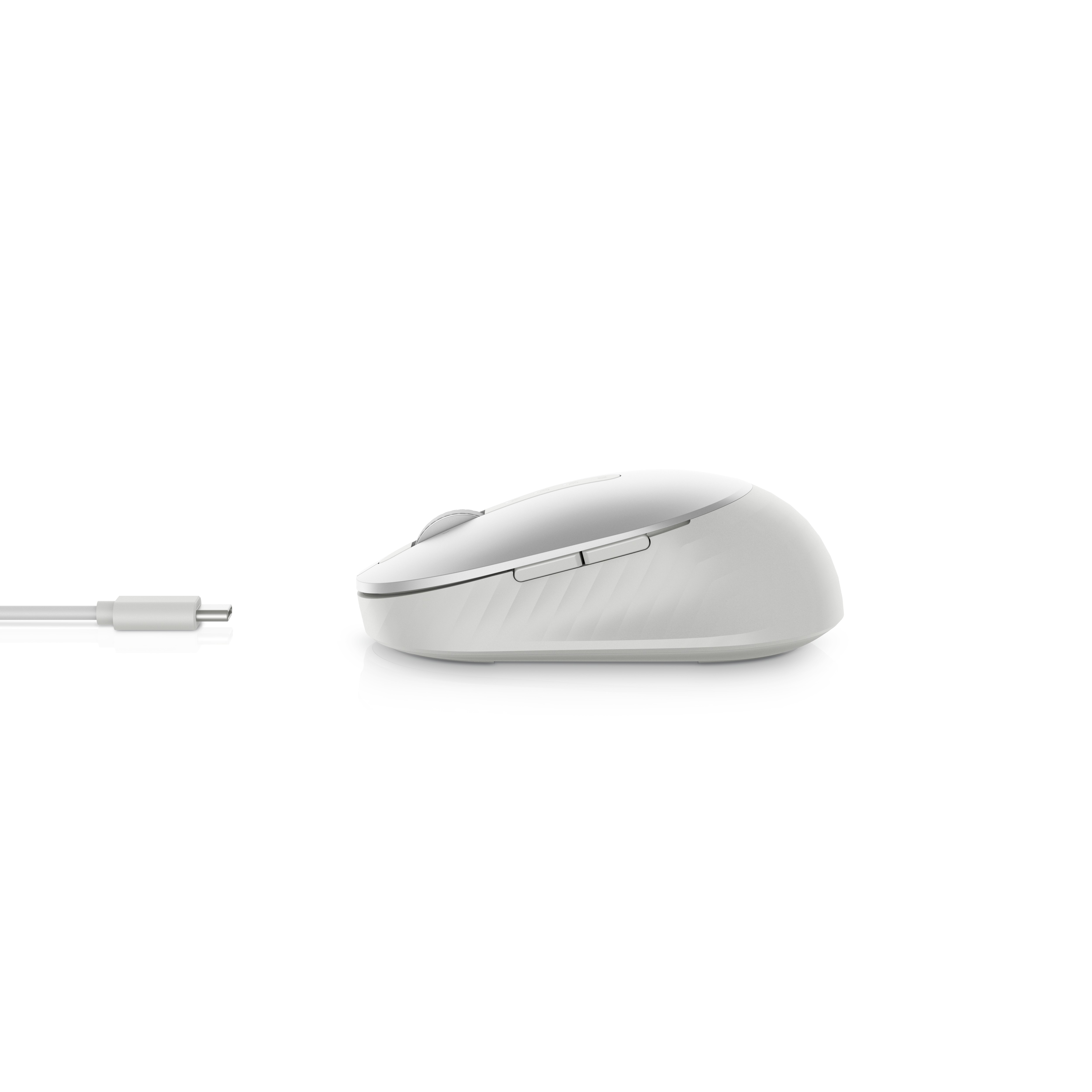 Dell Pro Premium kompakte Maus ? MS7421W - Platinum Silver (silber), Beidhändig, Optisch, RF Wireles