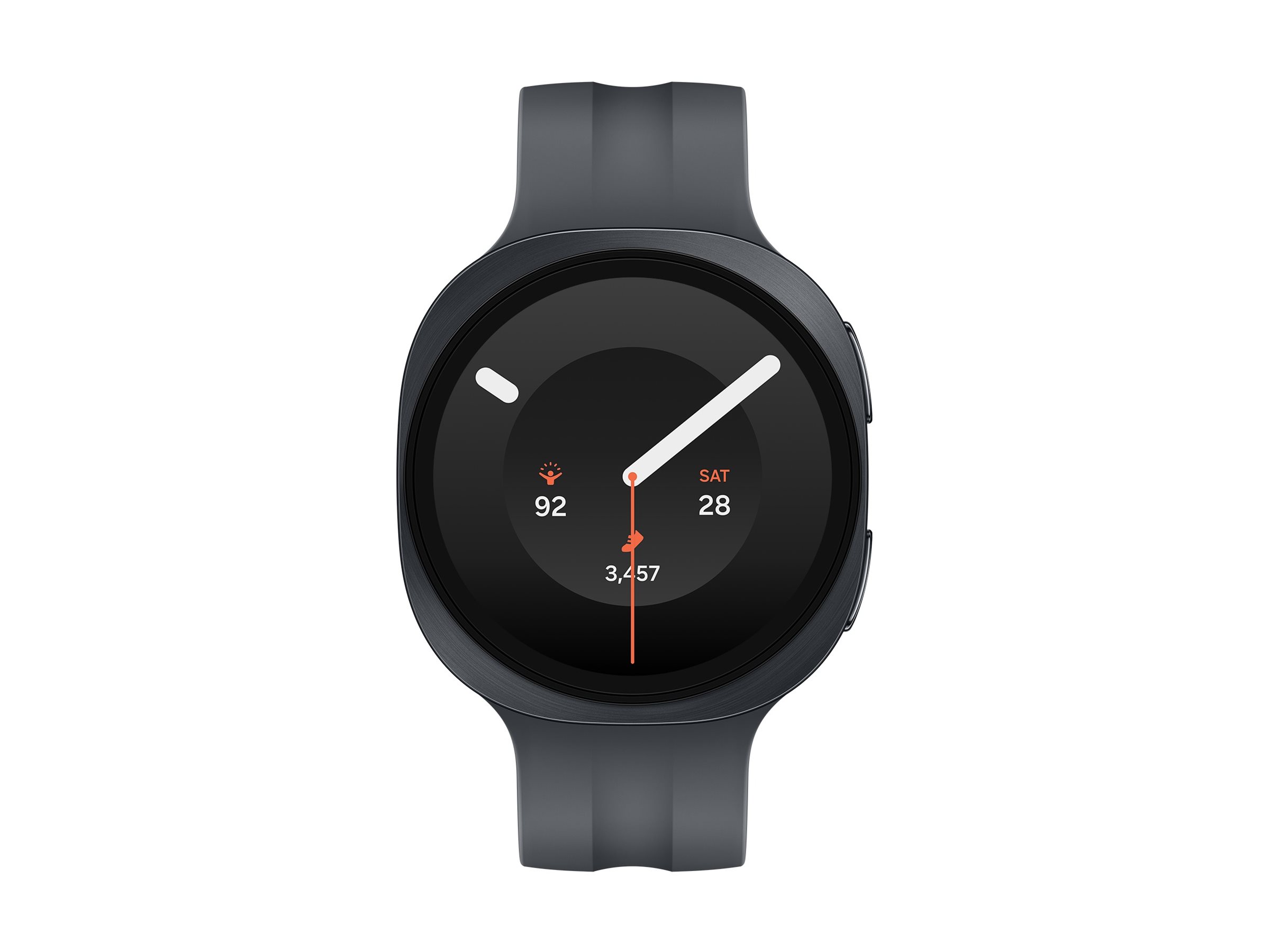 Samsung Galaxy Watch9 - 40 mm - Carbon-Schwarz - intelligente Uhr mit Sportband - schwarz - Bandgröß