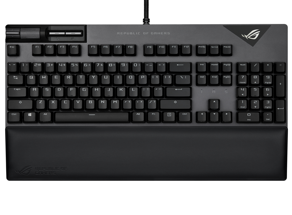 ASUS ROG Strix Flare II, Kabelgebunden, USB, Mechanischer Switch, QWERTZ, RGB-LED, Schwarz