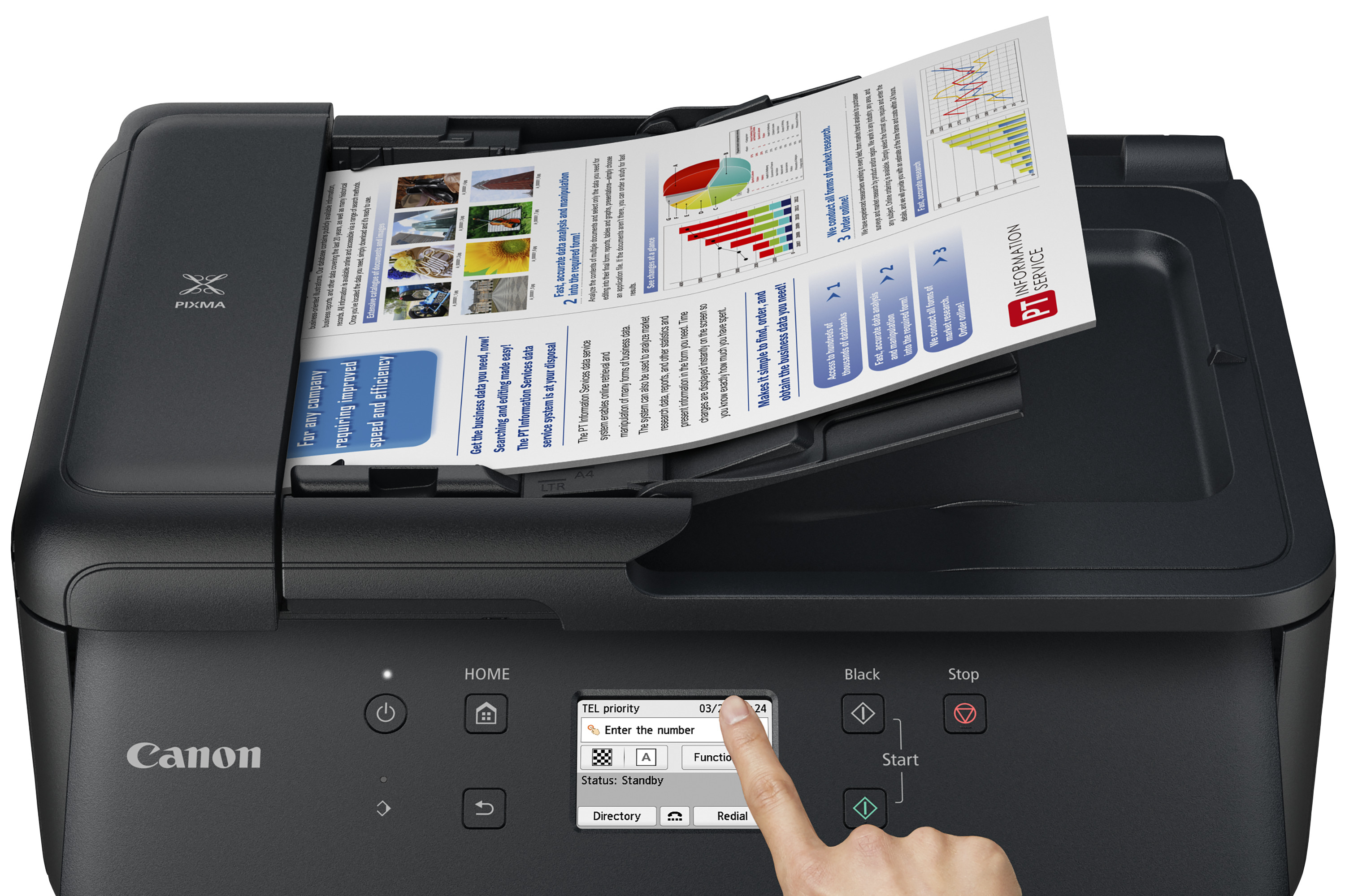 Canon PIXMA TR7650 - Multifunktionsdrucker - Farbe - Tintenstrahl - A4 (210 x 297 mm)