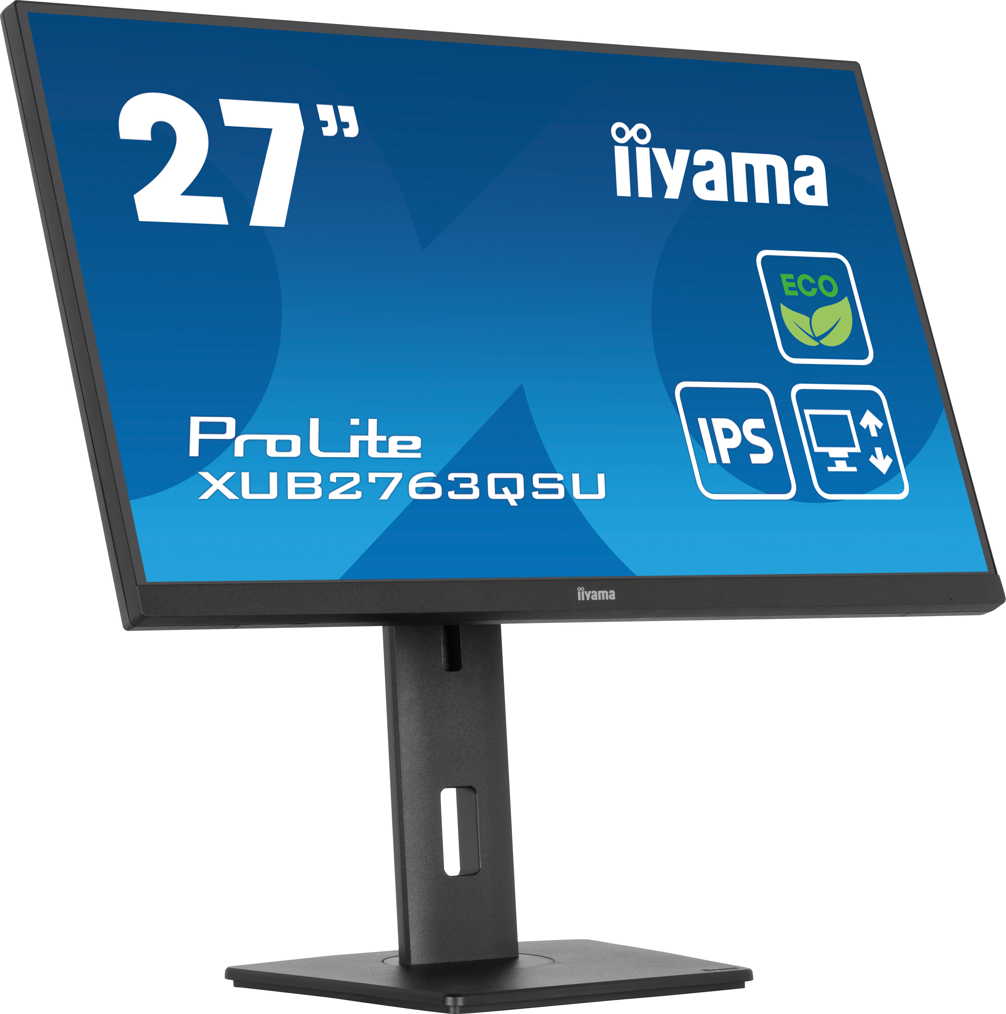 iiyama ProLite XUB2763QSU-B1 Monitor 68.6cm (27") WQHD, IPS, 2ms, HDMI, Displayport