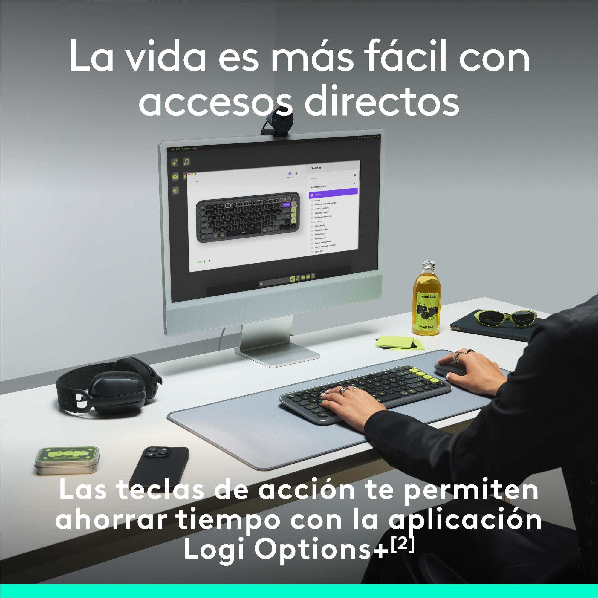 Logitech POP Icon Keys - Tastatur - kabellos