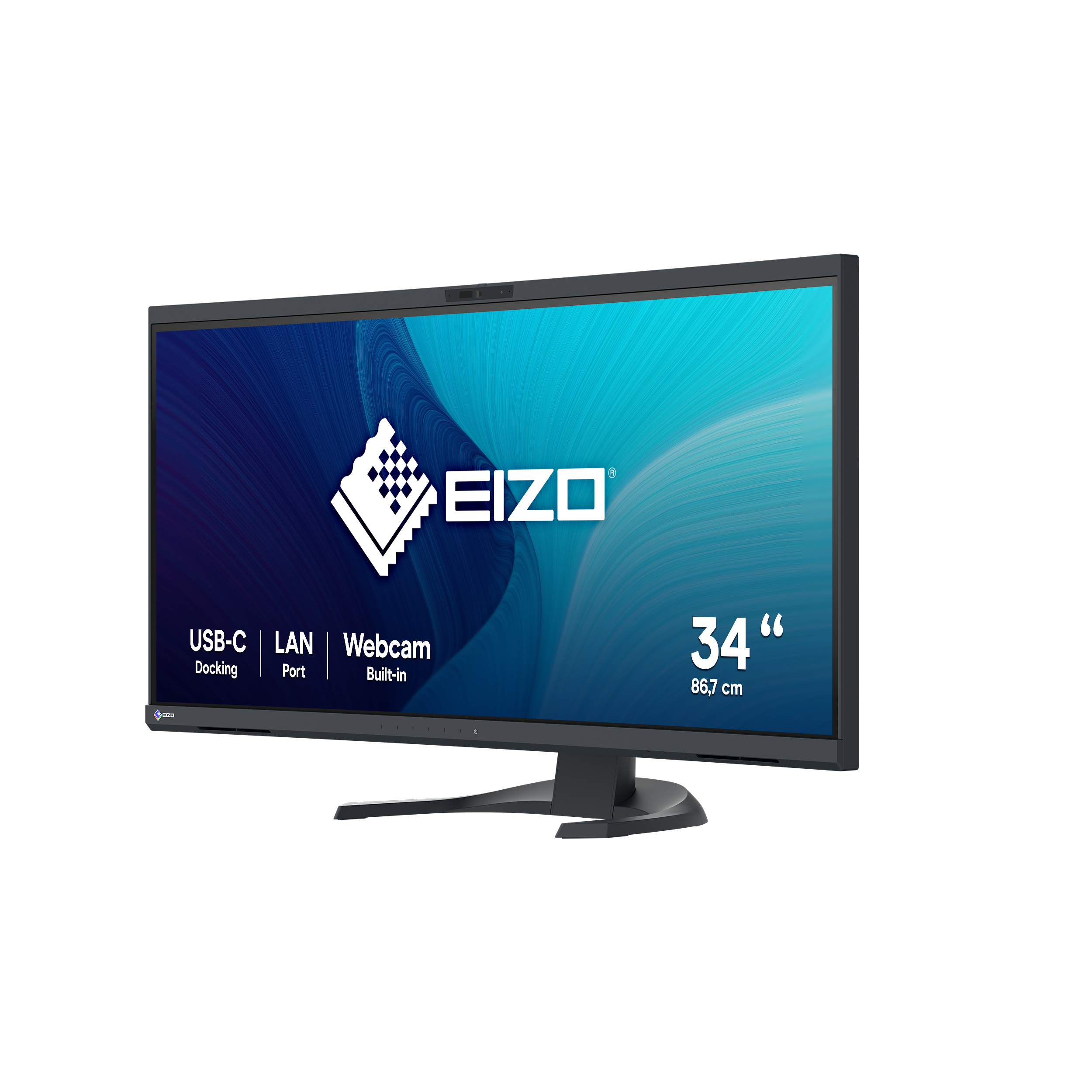 Eizo FlexScan EV3450XC-BK Curved-Monitor 86.6cm (34.1") UWQHD, IPS, 5ms, HDMI, Displayport, USB