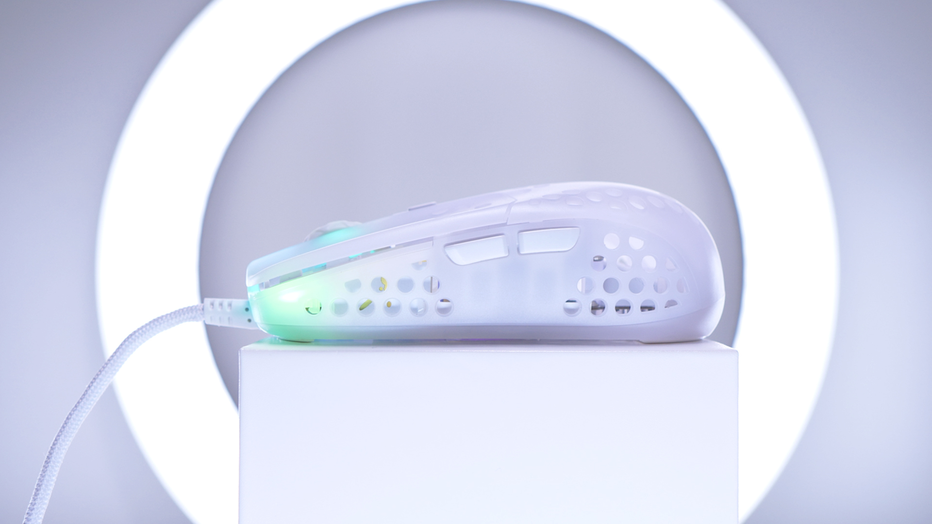 Xtrfy CHERRY XTRFY MZ1, Beidhändig, Optisch, USB Typ-A, 16000 DPI, Weiß
