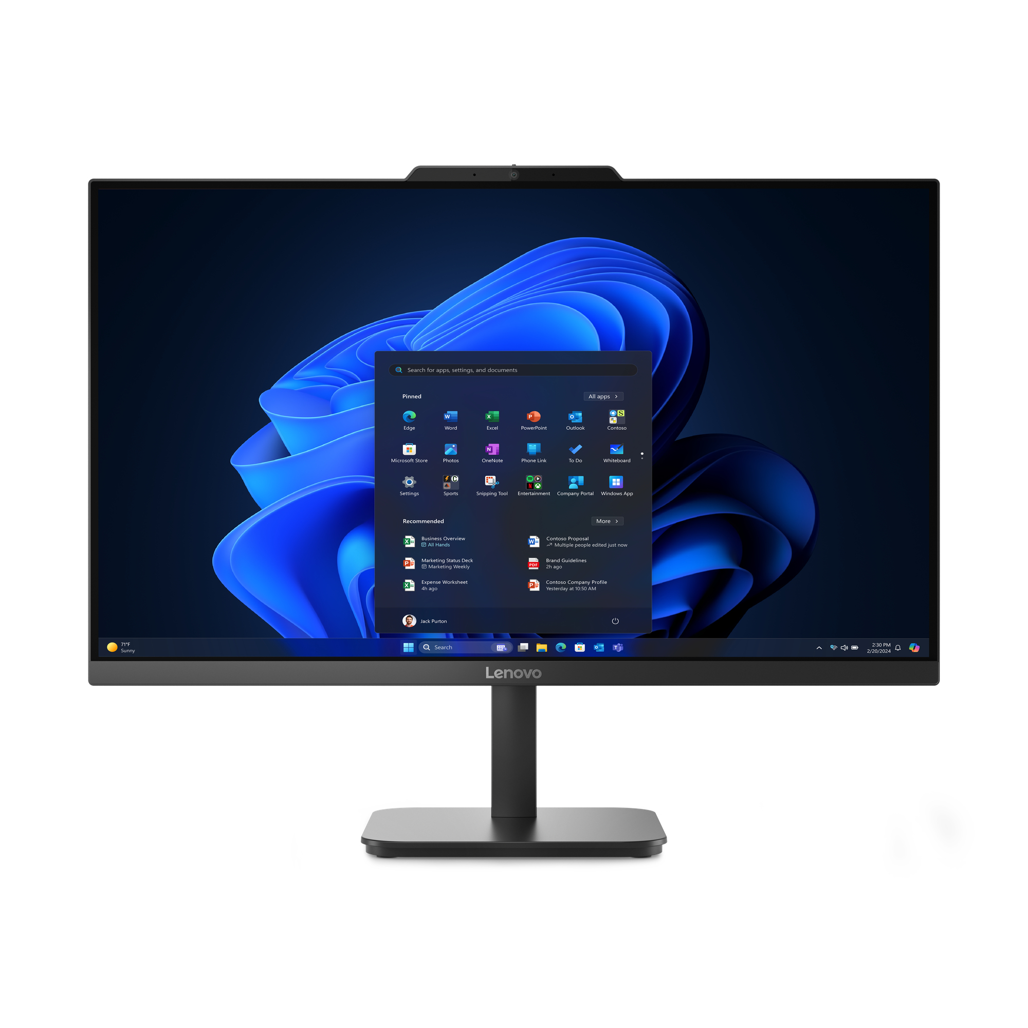 Lenovo V100 13JA - All-in-One (Komplettlösung) - Neigbarer Ständer - N-series N100 - RAM 16 GB - SSD