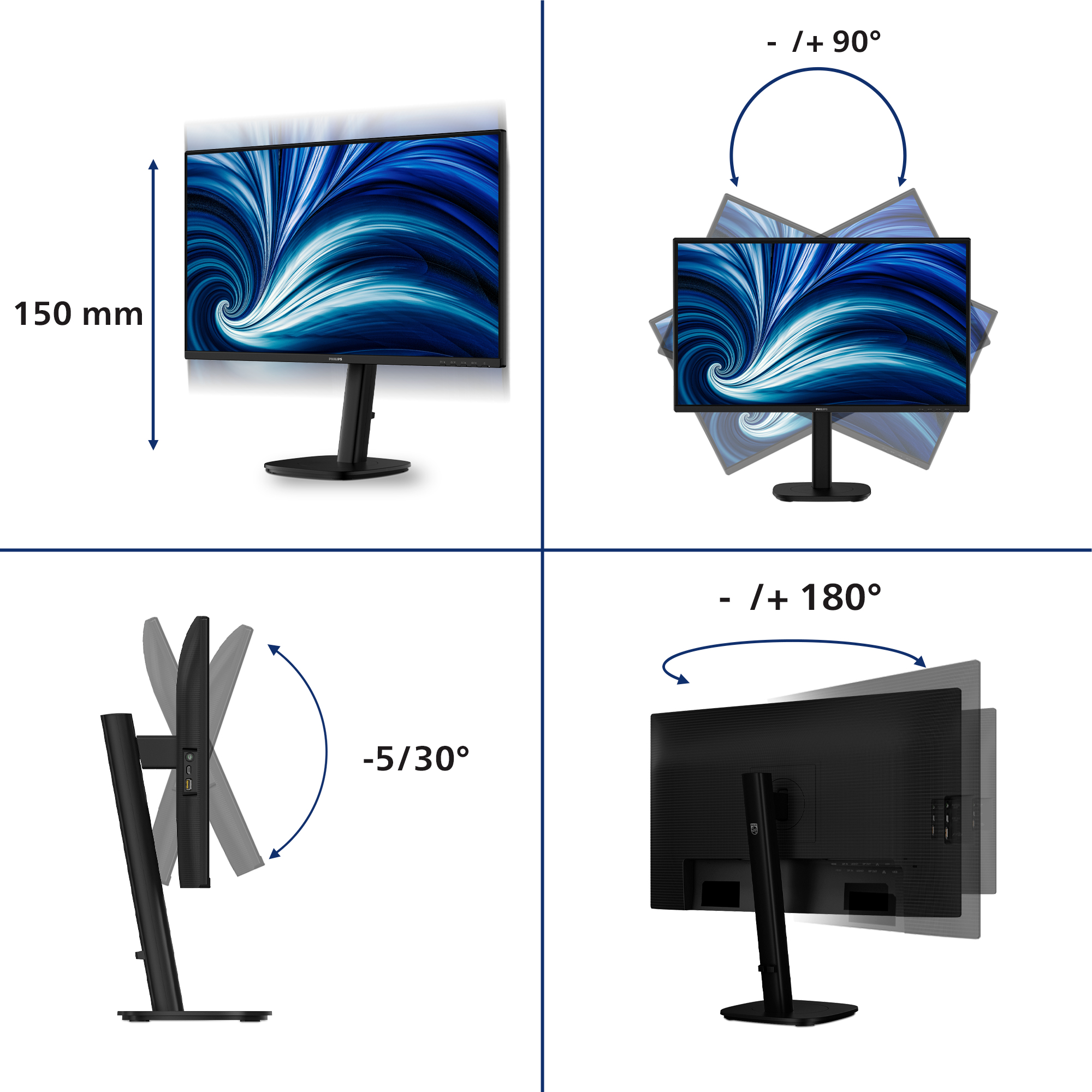 Philips 27B2U3301 - 3000 Series - LED-Monitor - 68.5 cm (27")