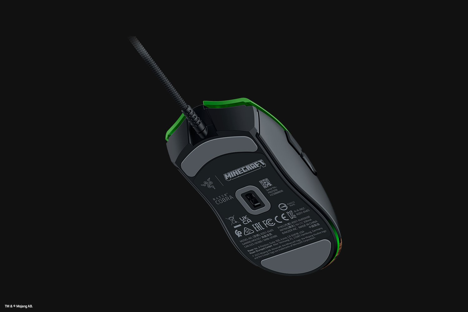 Razer Cobra - Minecraft Edition - Maus - leicht