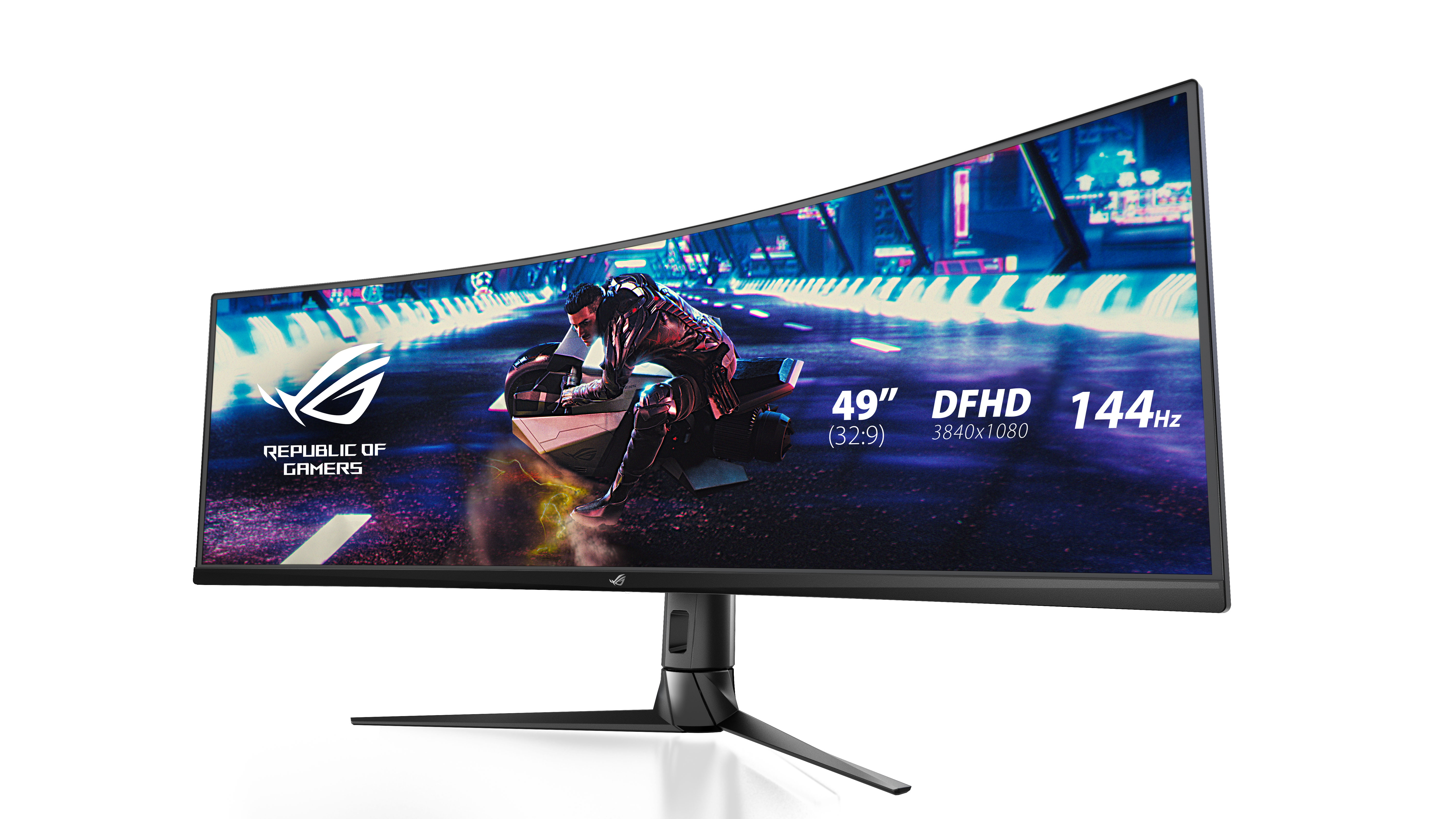ASUS ROG Strix XG49VQ Ultra-Wide Gaming-Display, 49" 4K LED curved, 144Hz, 450nits, 4ms