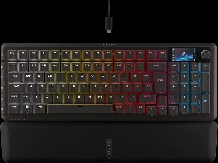 Corsair Vanguard 96, schwarz, LEDs RGB, MLX Plasma, USB, DE