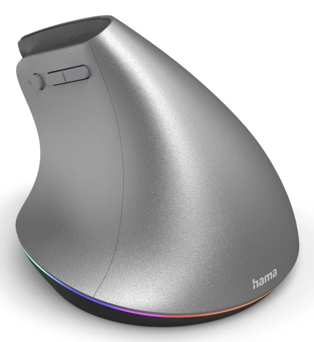 Hama EWM-700R, Rechts, Vertikale Ausführung, Optisch, RF Wireless + Bluetooth, 2400 DPI, Anthrazit