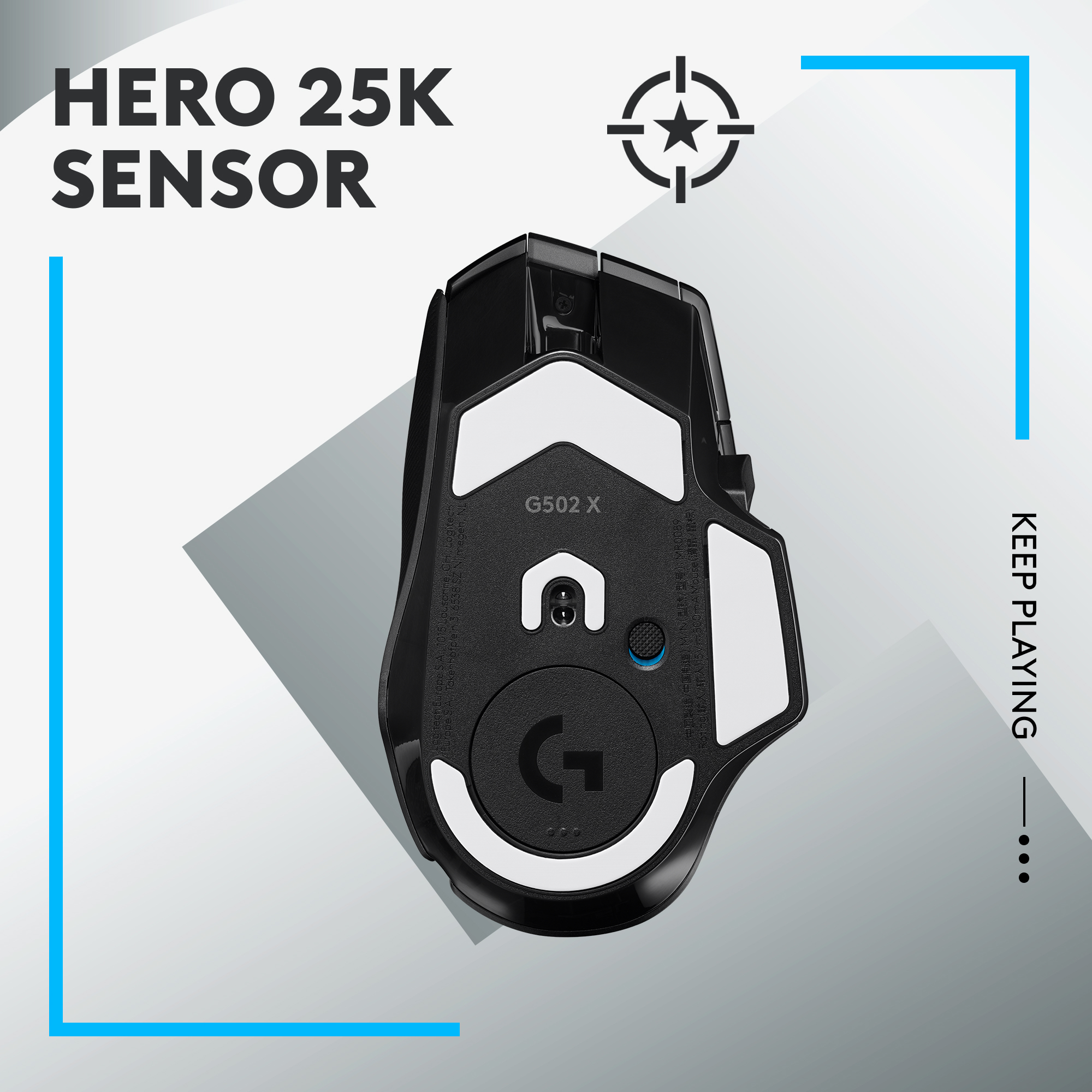 Logitech G G502 X LIGHTSPEED - Maus - optisch
