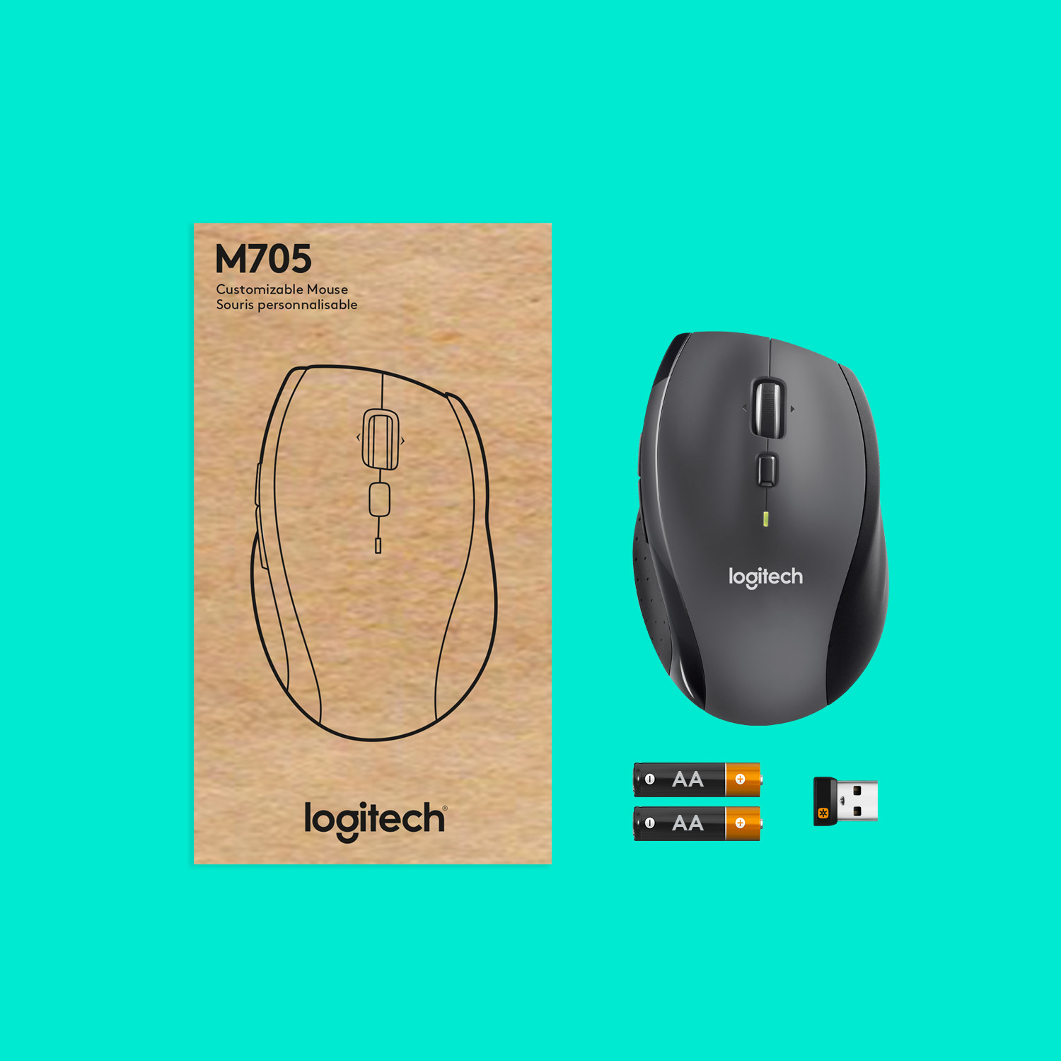 Logitech M705 Marathon Mouse, USB