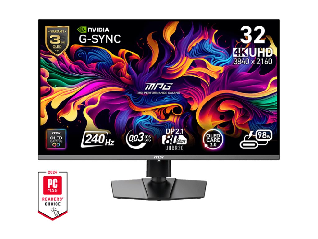 MSI MPG 322URXDE QD-OLED - OLED-Monitor - Gaming - 81.3 cm (32")