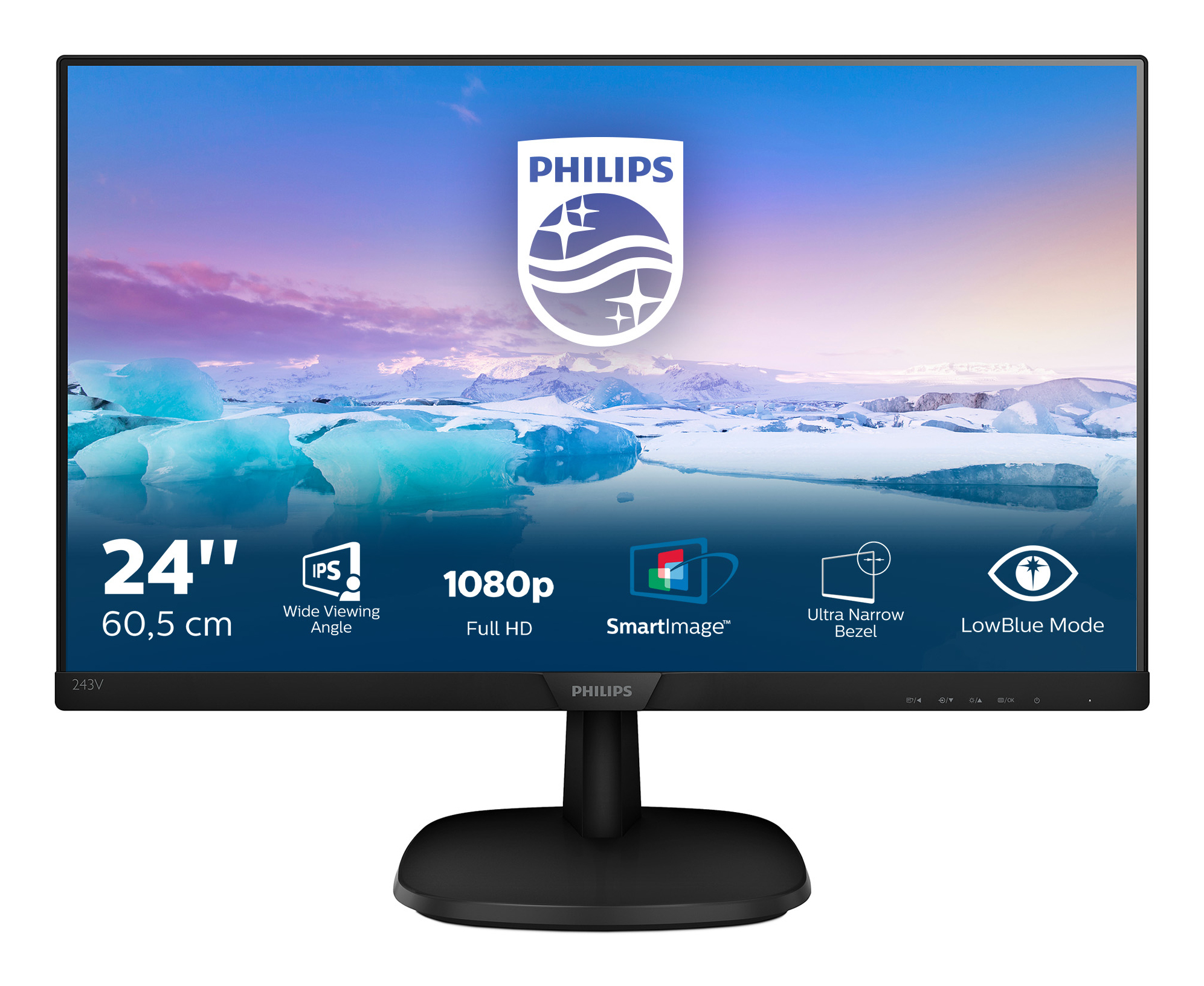 Philips V-line 243V7QDSB - LED-Monitor - 61 cm (24")