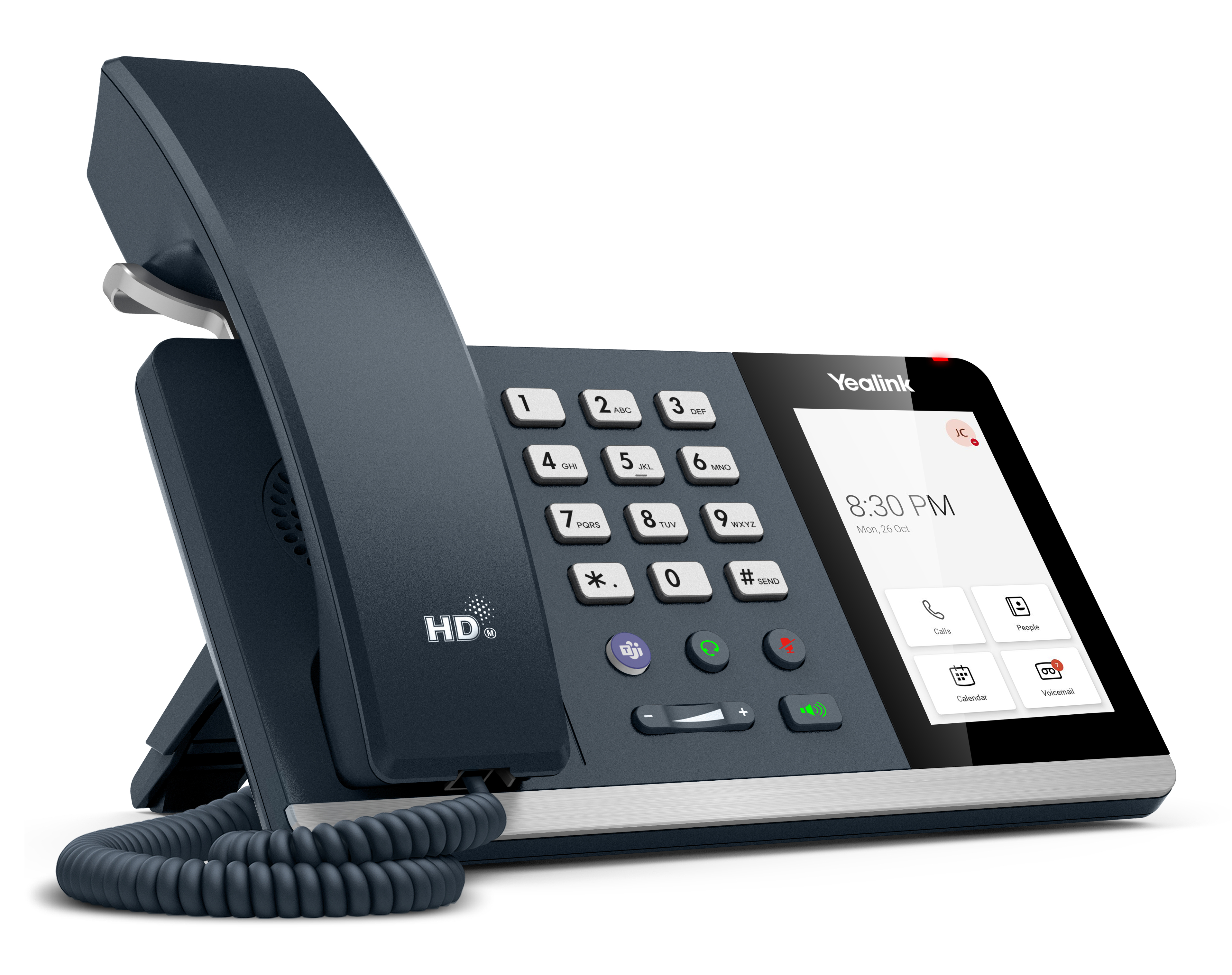 Yealink MP54 E2 Mannschaften, IP-Telefon, Grau, Kabelgebundenes Mobilteil, LCD, 10,2 cm (4"), 480 x