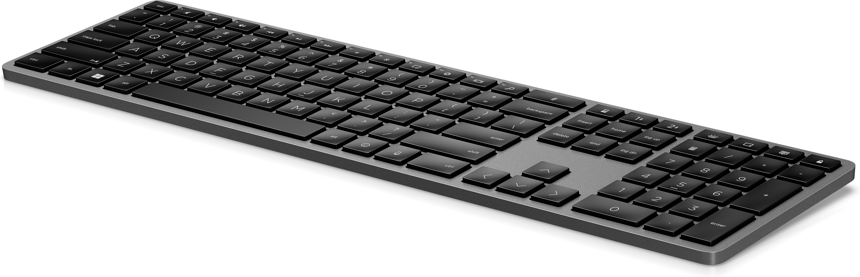 HP 975 Dual-Mode Wireless Keyboard, schwarz, USB/Bluetooth, DE