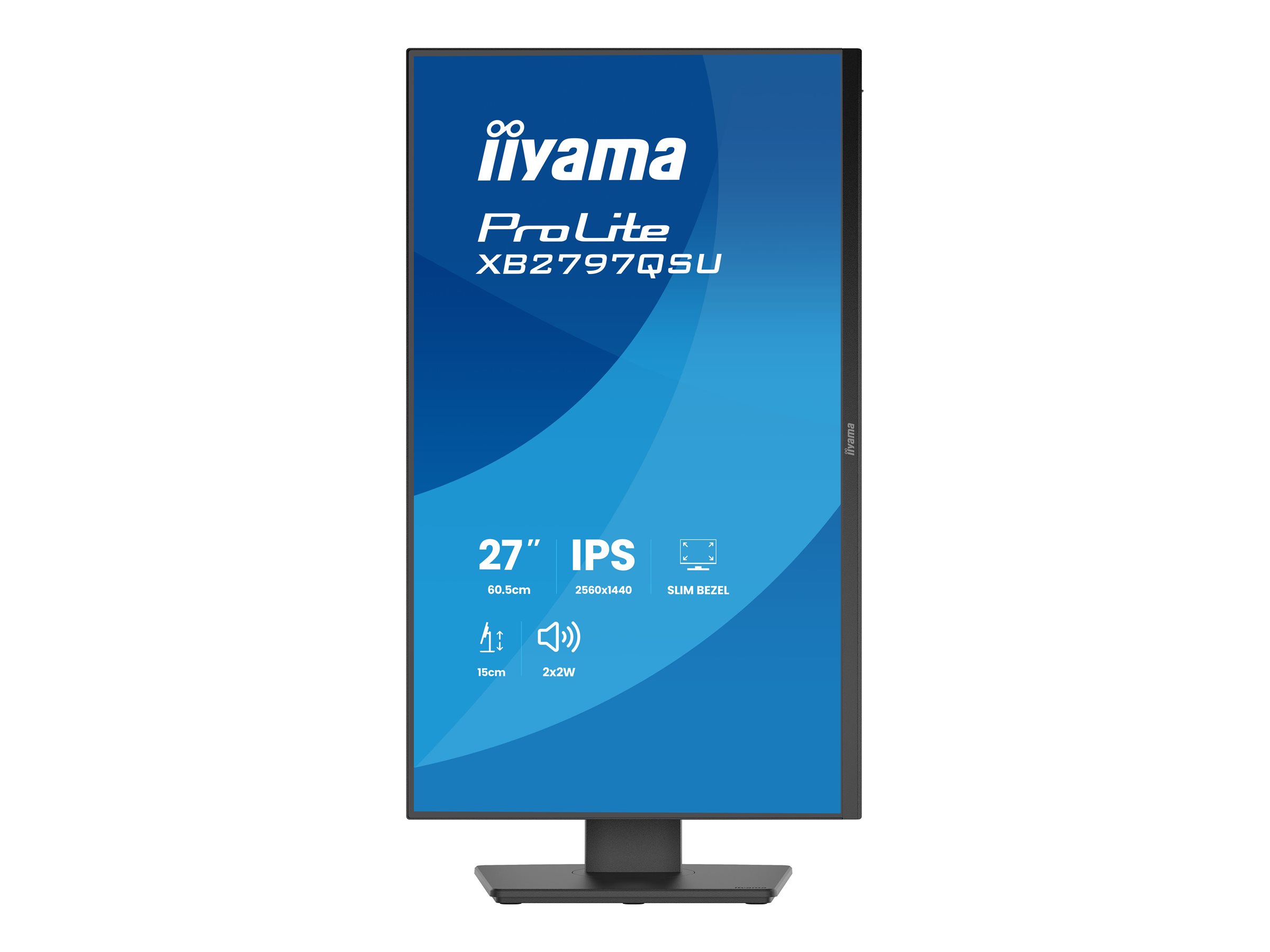 iiyama ProLite XB2797QSU-B1 Monitor 68.6cm (27") WQHD, IPS, 4ms, HDMI, Displayport, USB-C